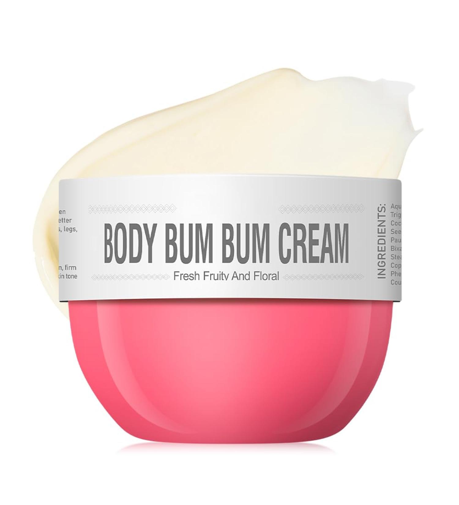 Bum Cream 80ml Fresh Fruity and Floral Scent Bum Butt Cream to Firm Smooth and Tighten Skin Moisturizing Body Cream - Buy Online on GoSupps.com