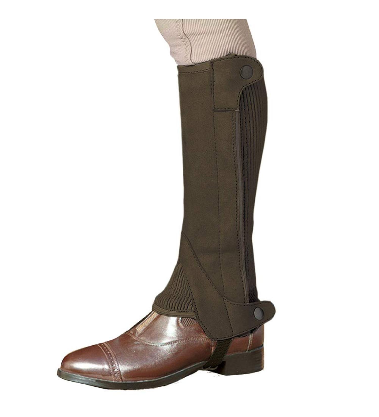 Ovation Elite Dark Brown X-Small Half Chaps - Premium Quality - Buy Online on GoSupps.com