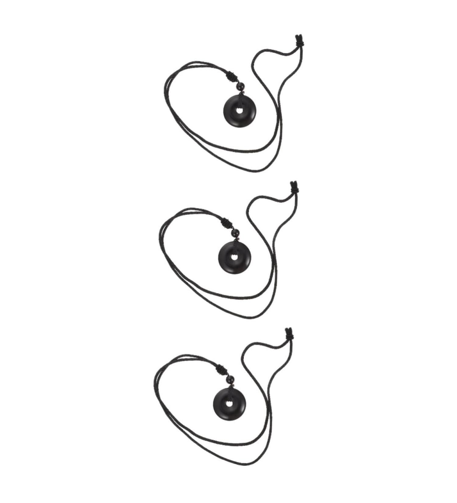 Minkissy 3-St Necklace with Safety Buckle - Amethyst Halmony Trailer Crystal Chain Festival Accessory for Men & Women - International Shipping Available - Buy Online on GoSupps.com