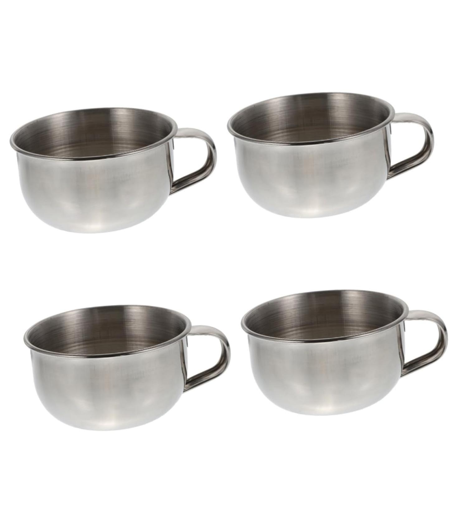 Buy Minkissy 4 Pieces Shaving Soap Bowl Set - Rice Bowl & Stainless Steel - Perfect for Men | International Shipping Available - Buy Online on GoSupps.com