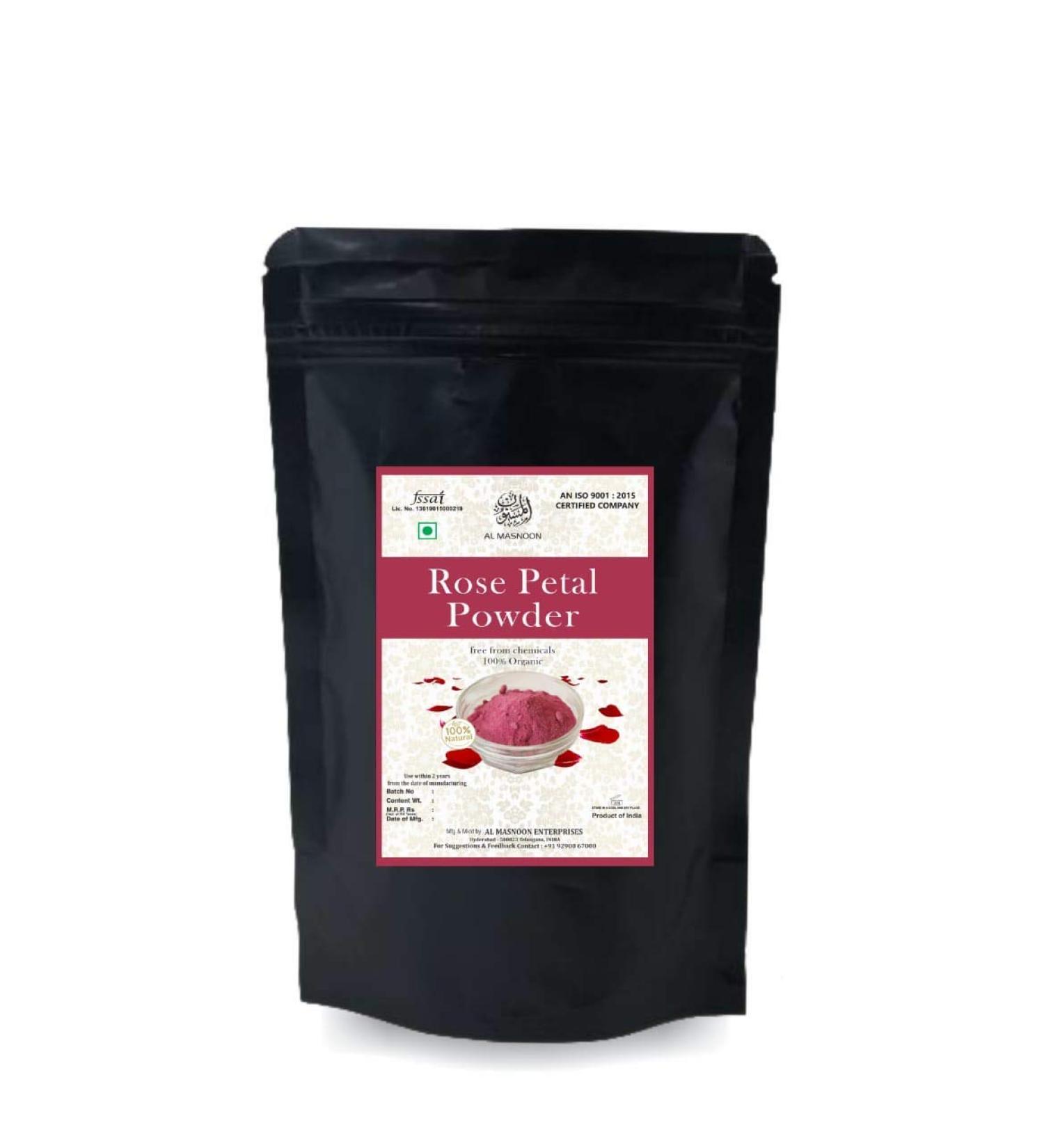 Panihari AL MASNOON Premium Rose Petal Powder for Skin 100% - Pack of 100 Grams