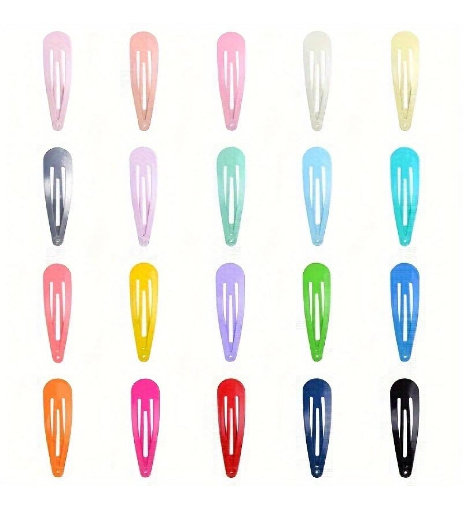 20 Pieces Metal Leaf Snap Hair Clips in MultiColors Ideal for Toddlers Kids Girls and Women - Buy Online on GoSupps.com