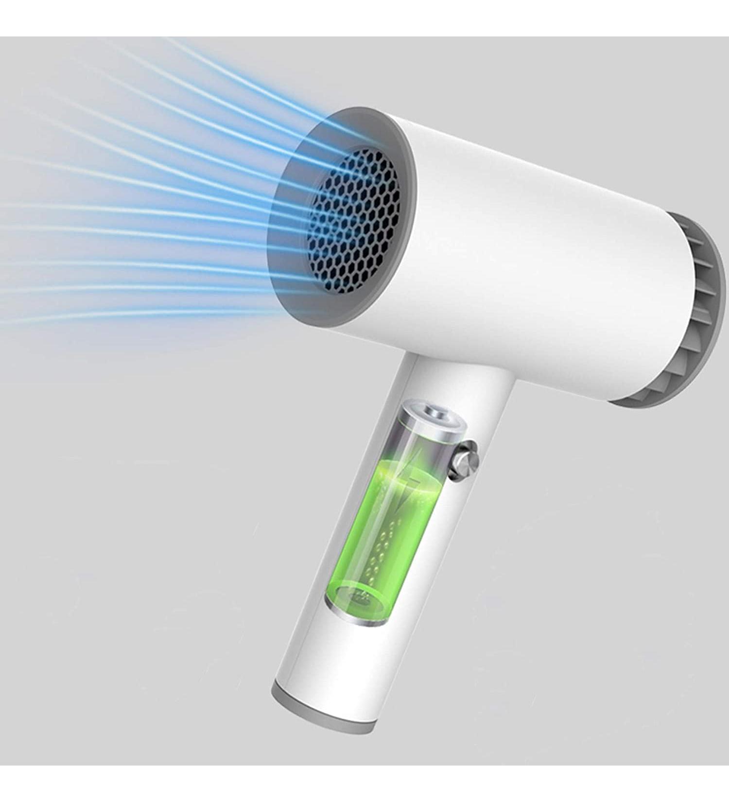 Cordless Hair Dryer USB Rechargeable Wireless Blow Dryer with 2000mAh Lithium Battery 1250W Fast Drying Travel Blowdryer for Women/s/Kids Outdoor Camping Beaches - Buy Online on GoSupps.com