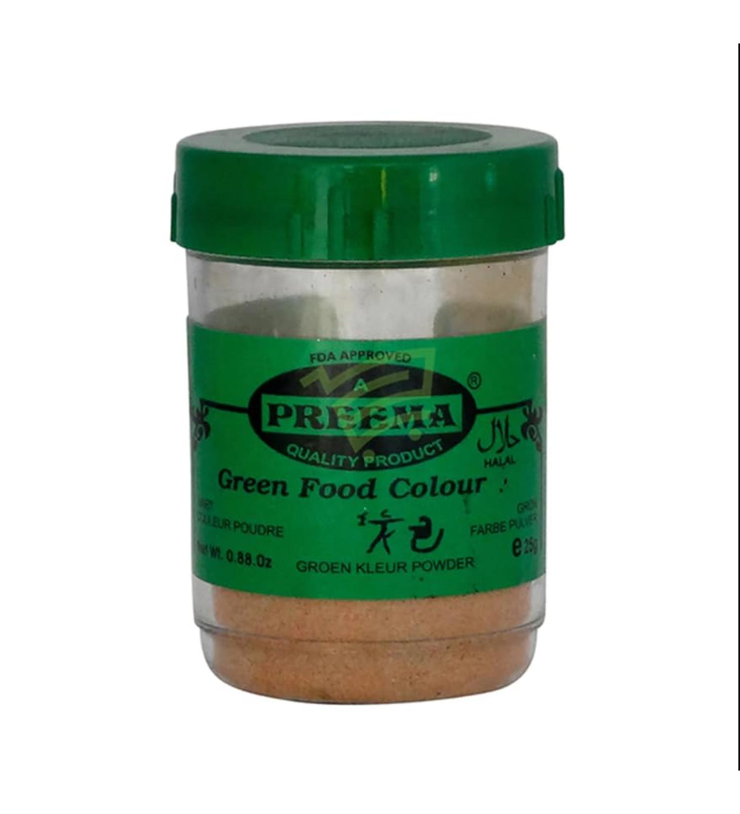 Preema | Green Food Colour Powder 12X25g | Create Color full Cake & Icing | Premium Quality Bright Colour Powder - Buy Online on GoSupps.com