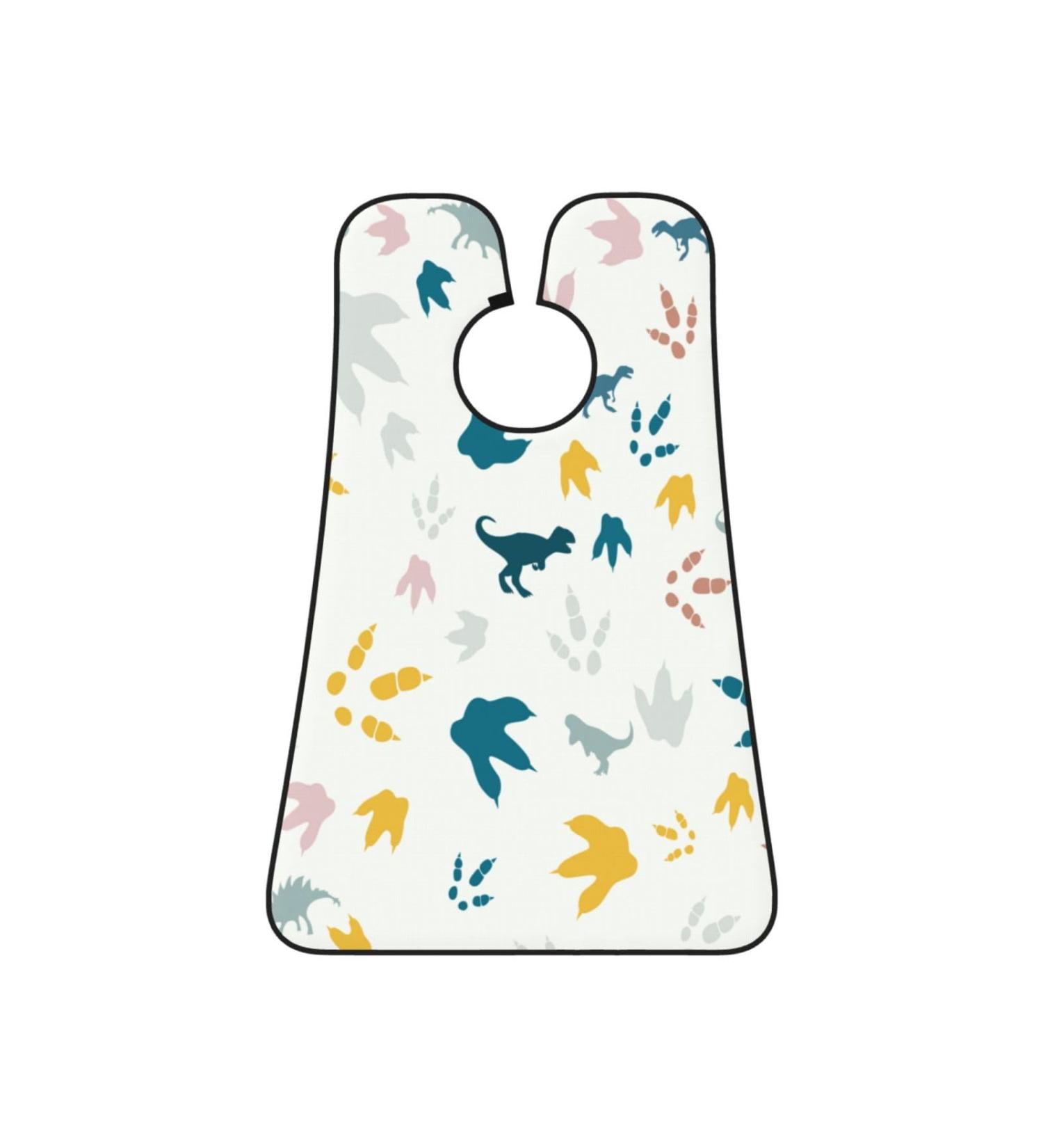 Colorful Dinosaur Paw Beard Bib | Non-Stick Grooming Cloth for Men | Dino Hair Catcher & Salon Cape Apron Gifts - Buy Online on GoSupps.com