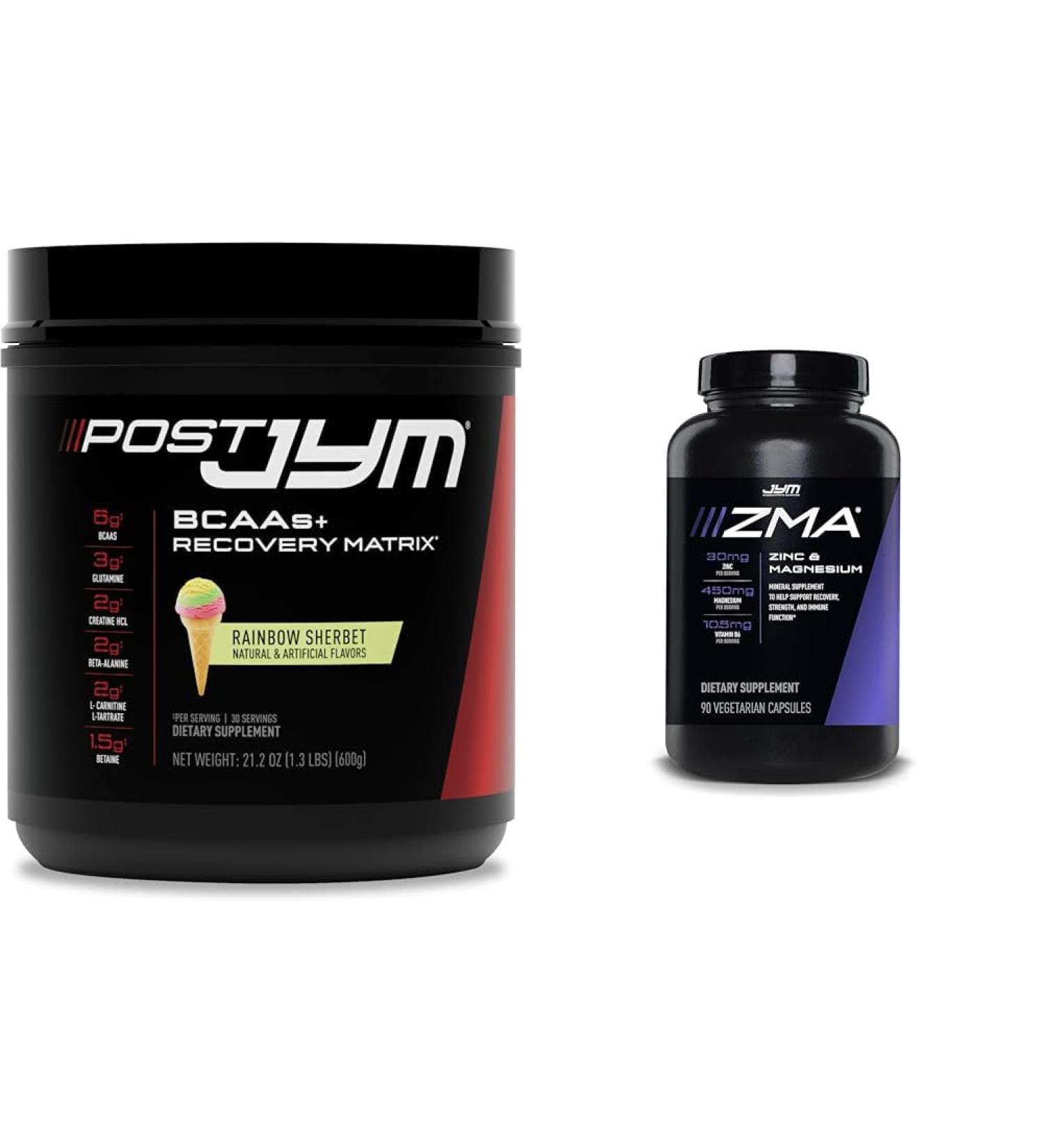 JYM Supplement Science Post-Workout Recovery Drink with ZMA Capsules, 30 Servings - Buy Online on GoSupps.com