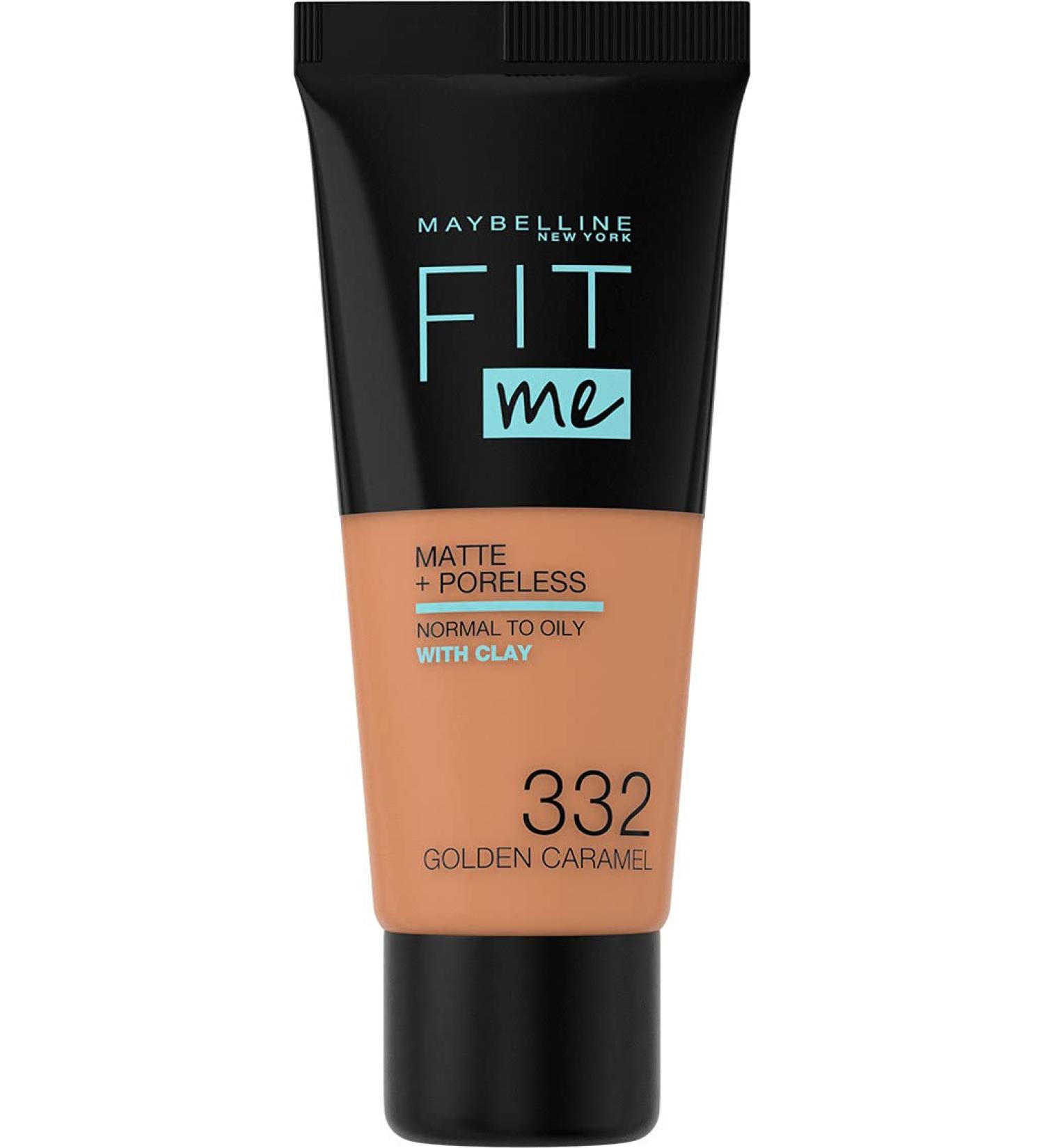 Maybelline Fit Me Matte & Poreless Foundation 332 Golden - 30ml - Buy Online on GoSupps.com