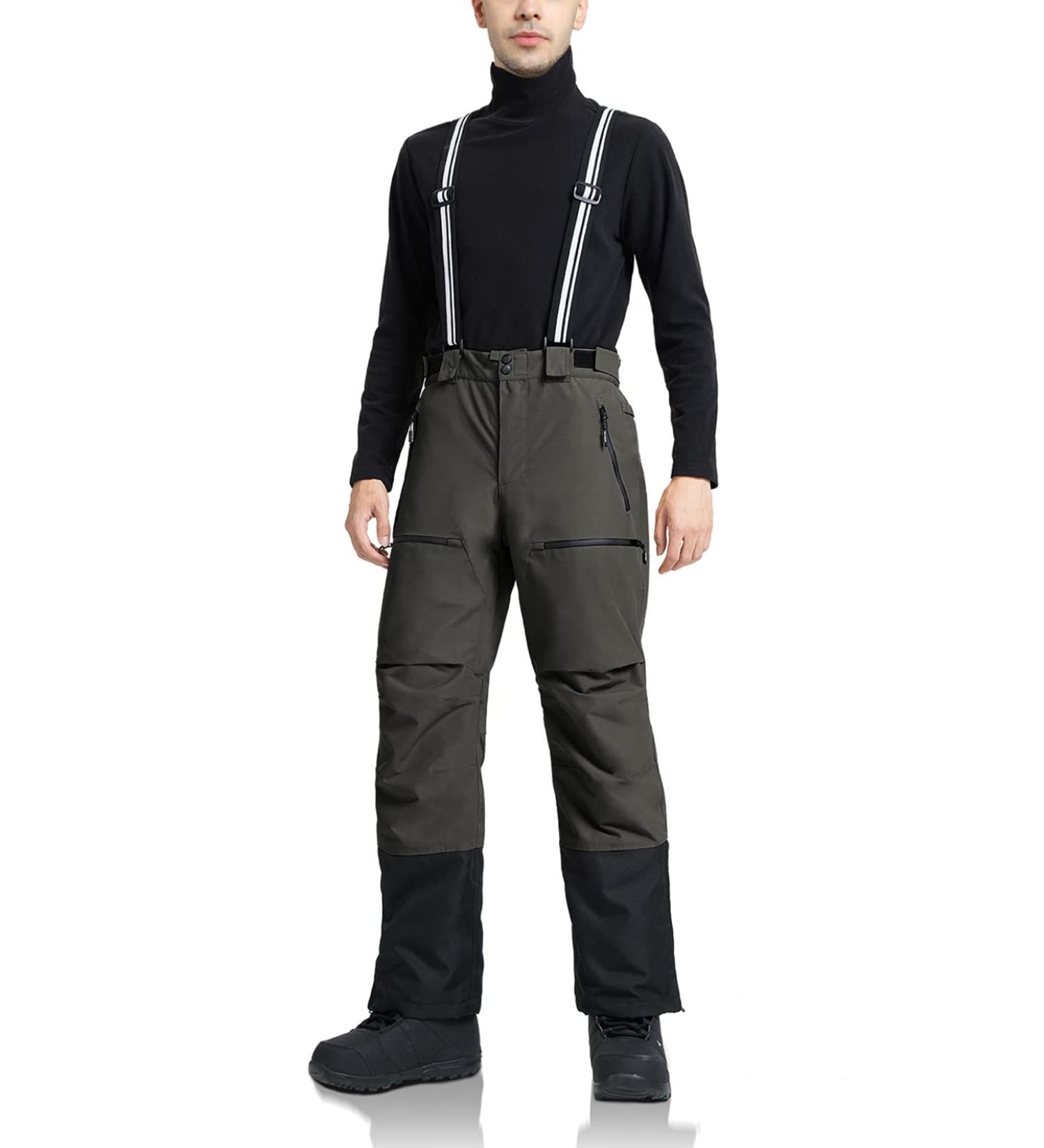 Pioneer Camp Men's Ski Pants XL - Gray Lined Suspenders for Snowboarding & Skiing | Outdoor Winter Wear - Buy Online on GoSupps.com