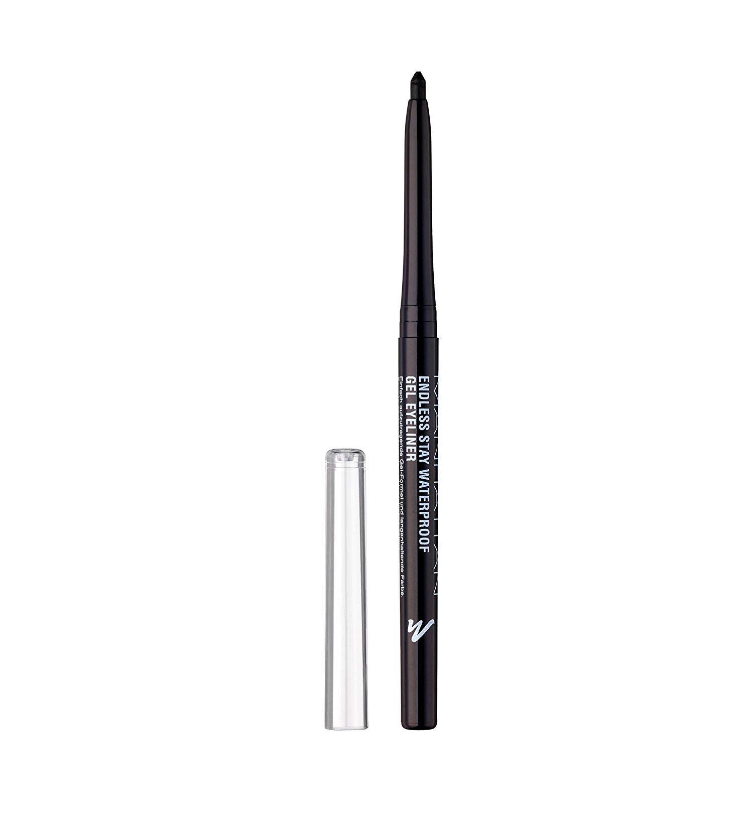 Manhattan Endless Stay Waterproof Gel Eyeliner - Black Gel Eyeliner With Bewable Mine Without Eye - Color Blacky Black 006 - 1 x 2.6G