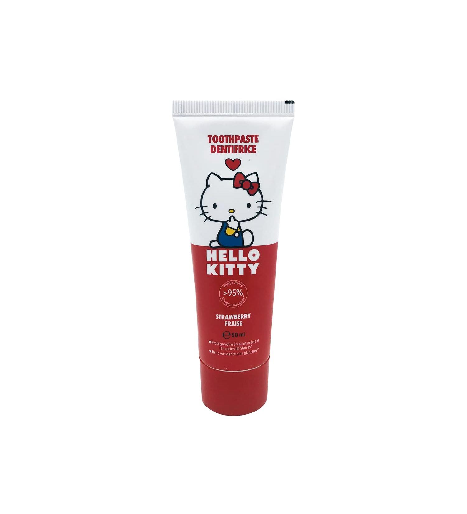 Children's Toothpaste Set (3x50ml) - Strawberry Flavor with Hello Kitty | Promote White Teeth & Fresh Breath - Buy Online on GoSupps.com