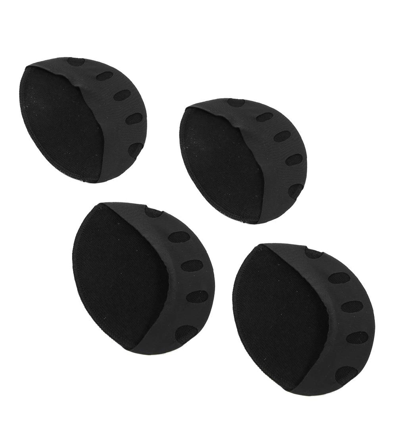 Foot Cushion & Pointe Shoe Toe Pads - 2 Pairs Breathable High Heeled Shoe Forefoot Pads for Pain Relief (Black - Buy Online on GoSupps.com