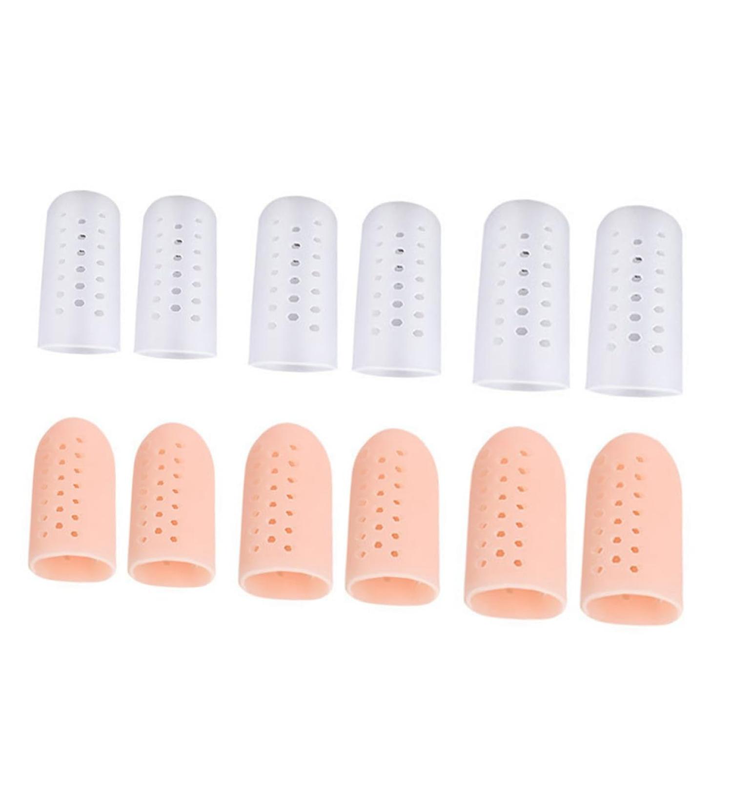 Healifty Toe Protector Cap 6 Pairs - Anti-friction Silicone Sleeves for Hallux Valgus - Toe Guards for Costume Accessories - Buy Online on GoSupps.com