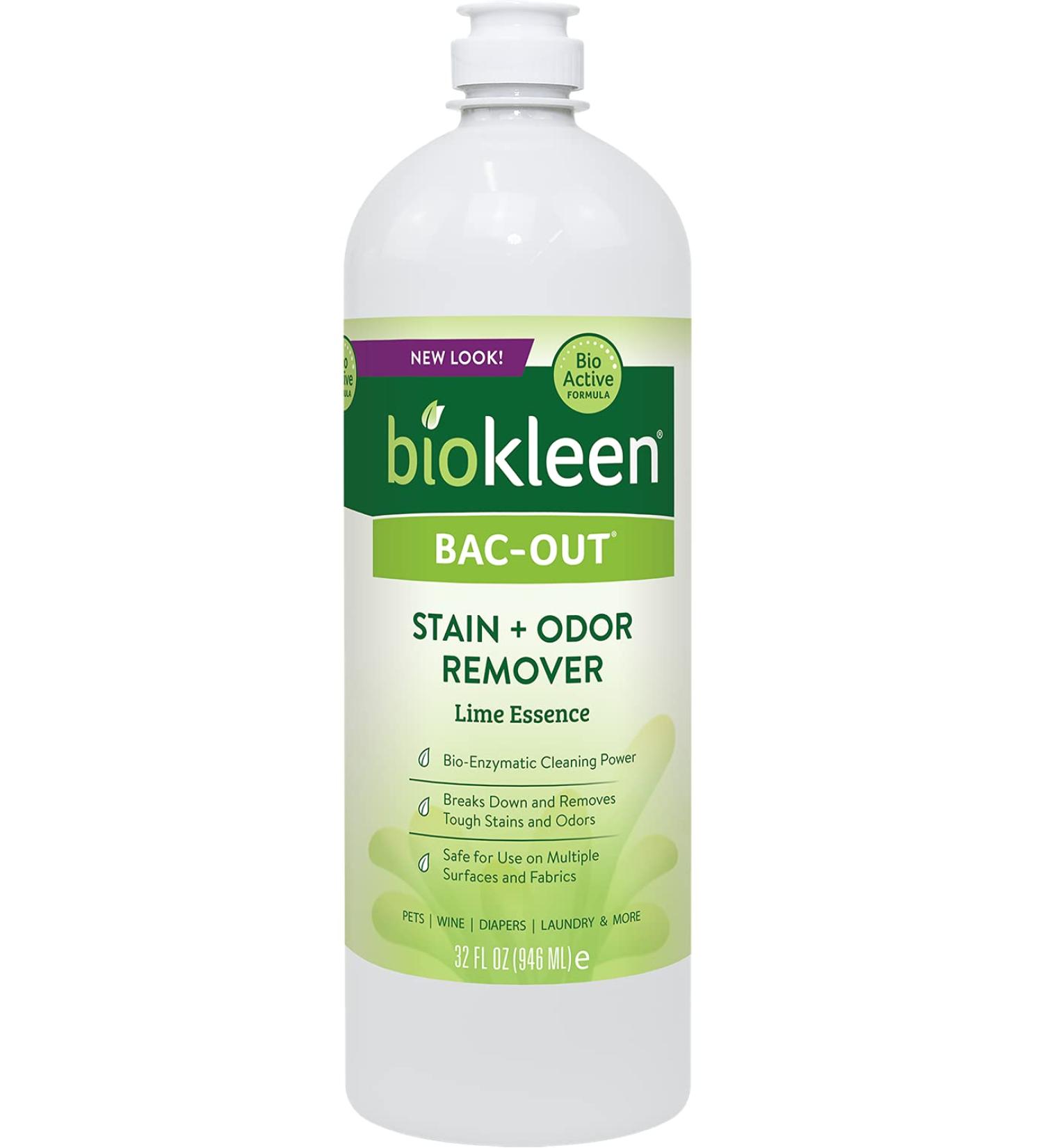 Biokleen Bac-Out Stain+Odor Remover Destroys Stains & Odors Safely for Pet Stains Laundry Diapers Wine Carpets More Eco-Friendly Non-Toxic Plant-Based 32 Ounces - Buy Online on GoSupps.com
