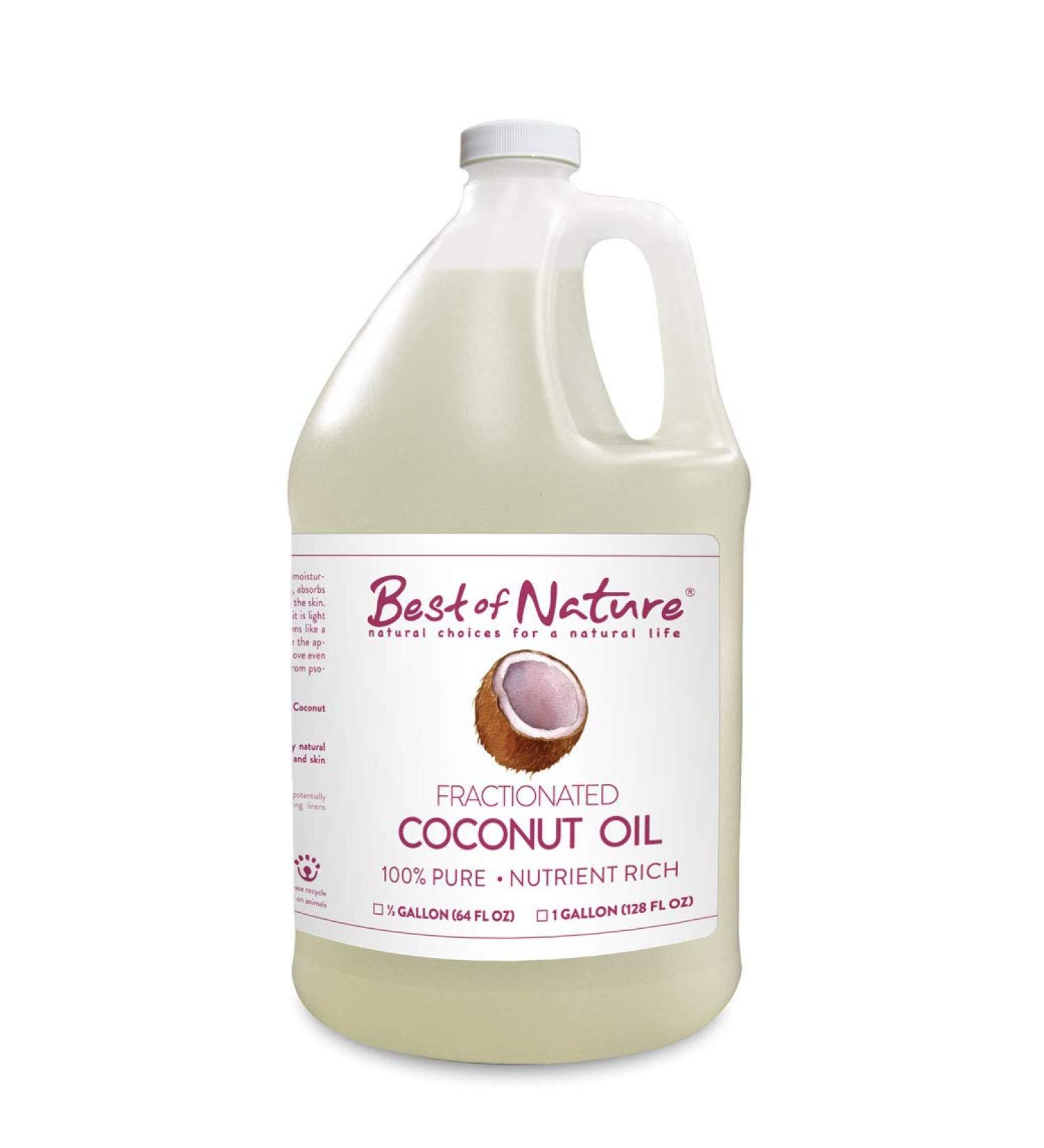 Fractionated Coconut Massage & Body Oil 64 oz. Best of Nature 100% Pure 64 Fl Oz (Pack of 1)