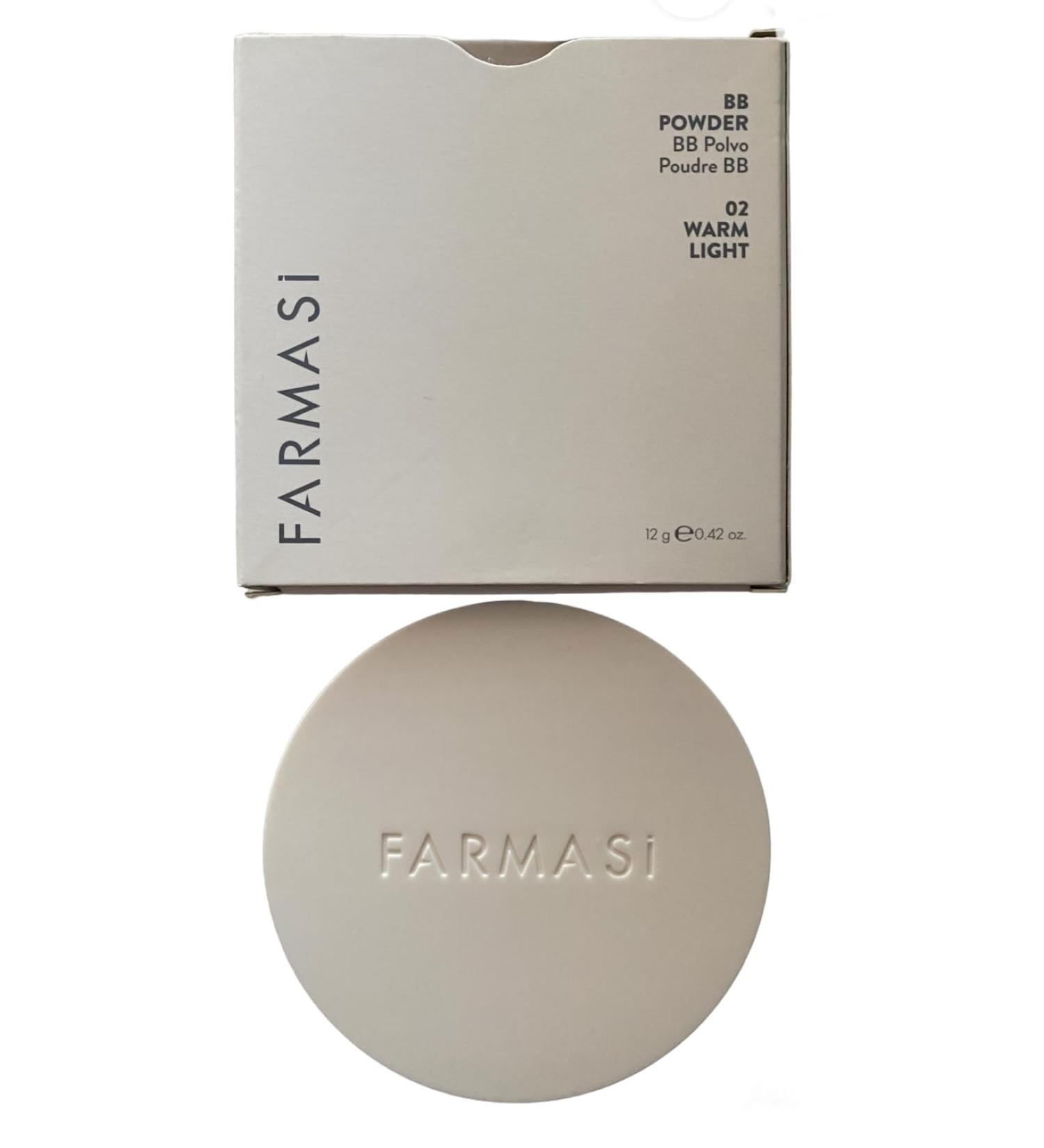 Farmasi Makeup Face Perfecting Pressed Powder No:02 Warm Light - Flawless Finish for All Skin Types | Shop Internationally - Buy Online on GoSupps.com