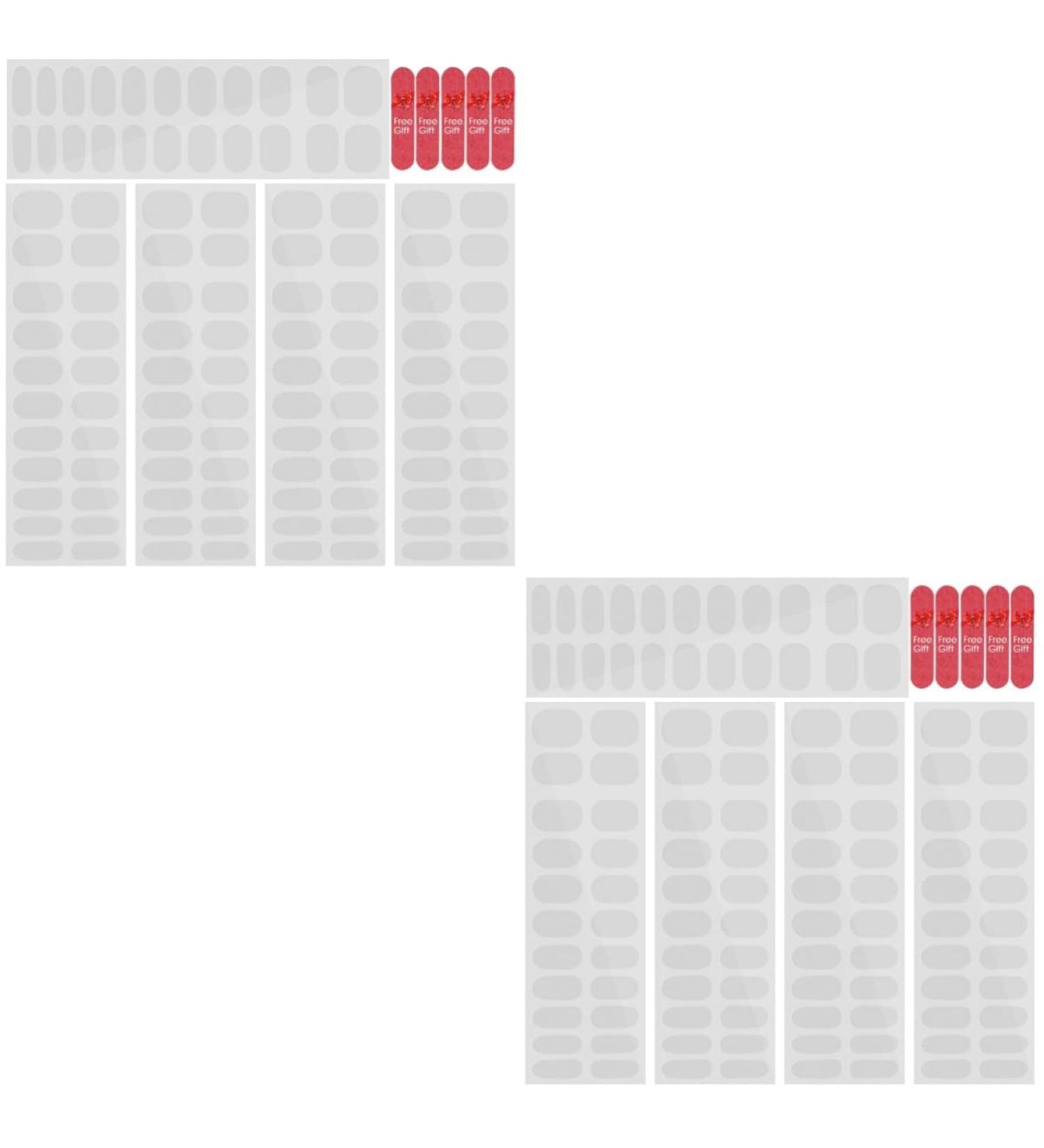 CANIGHT 10 Sheets Nail Stickers Clear Gel Strip Gel Nail Art Decals Finger Nail Files Gel Polish Kit Bandelette Nail Gel Strips Foil Gel Nail Semi Cured Nail Molding Gel Double Sided Tape - Buy Online on GoSupps.com