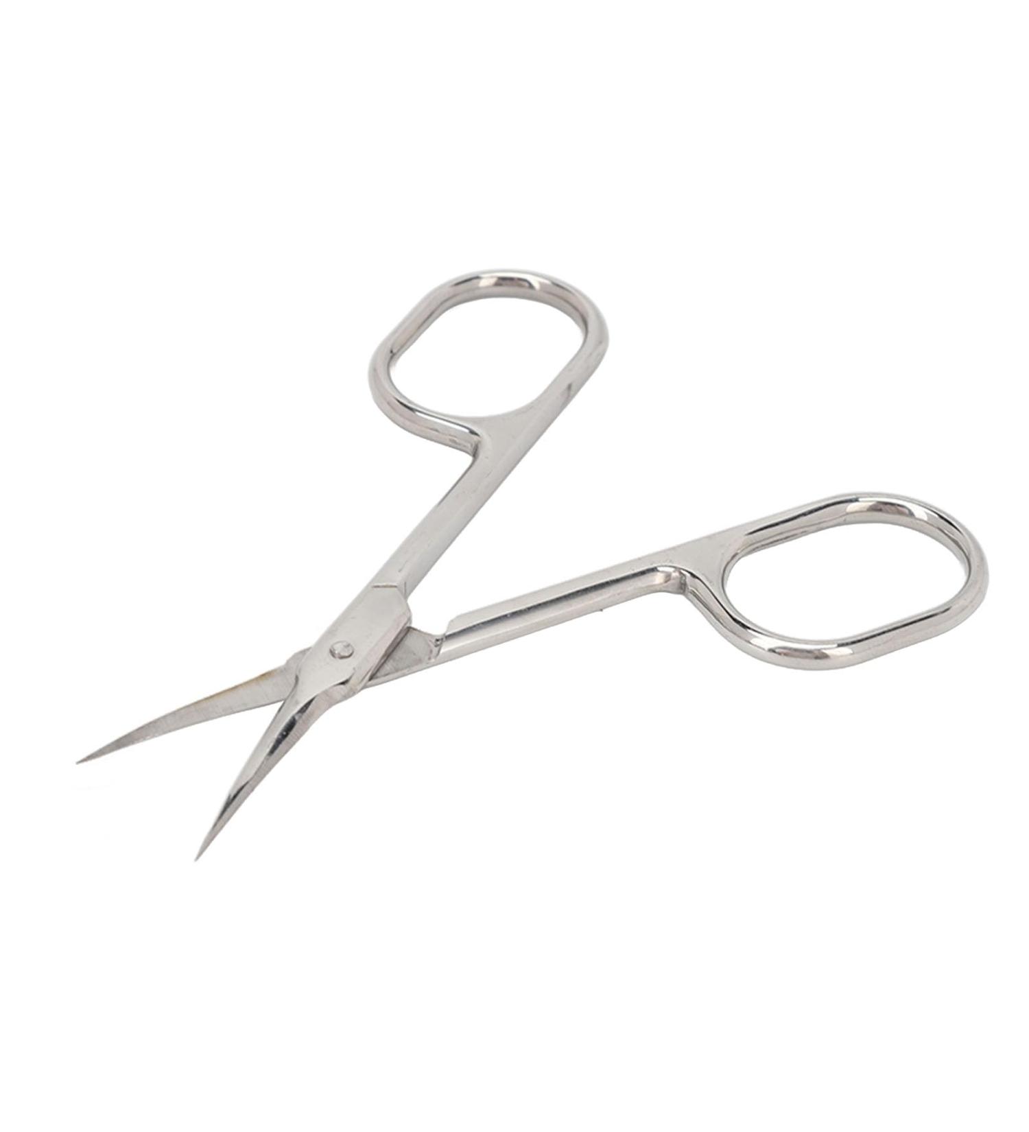 Nail Scissors Cuticle Scissors Stainless Steel Cuticle Trimmer Scissors with Rivets Fix for Precise Cutting Curved Design for Manicure Nail Scissors for Feet and Fingernails - Buy Online on GoSupps.com