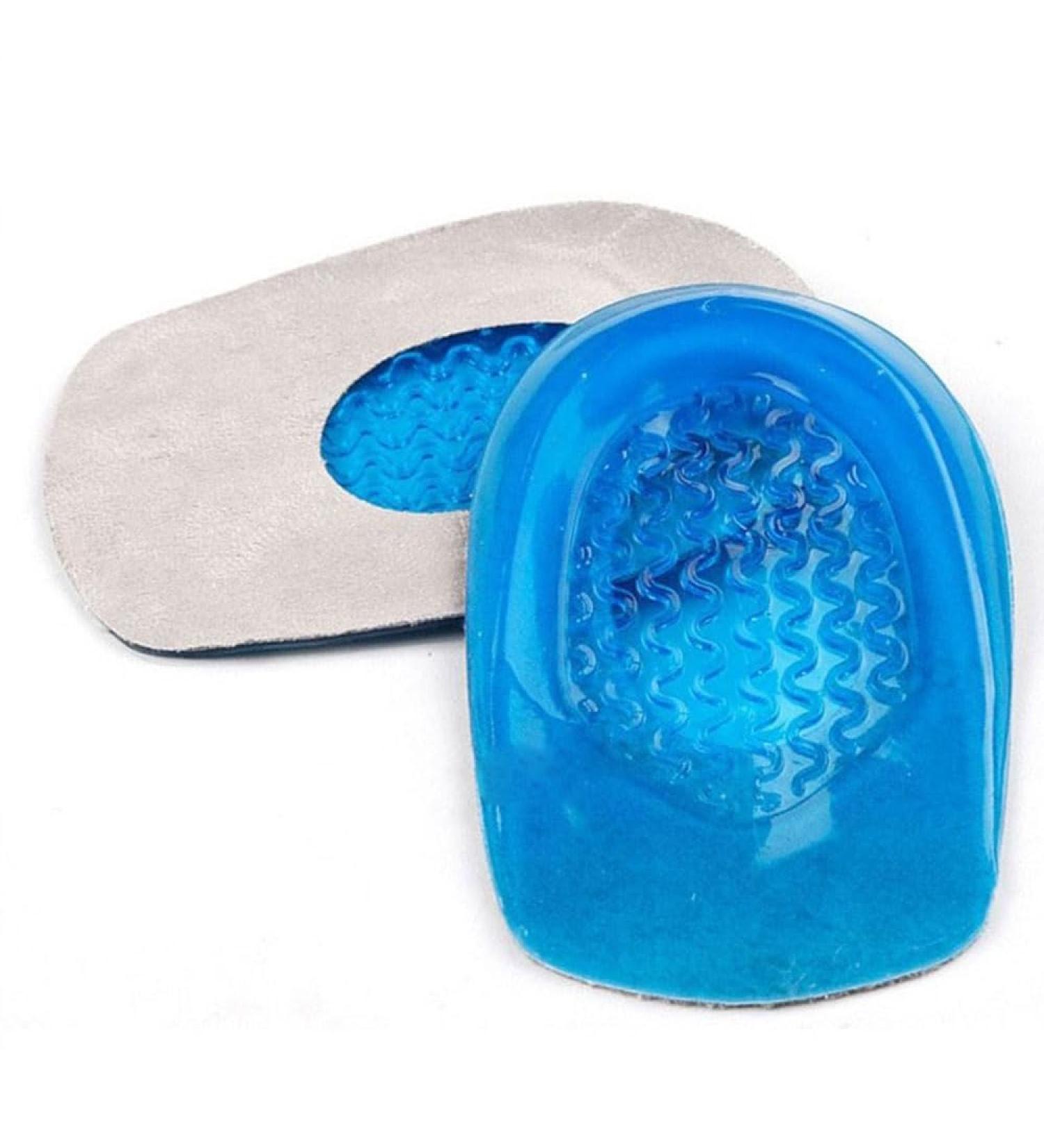 XINIFOOT Soft Gel Heel Cup Supports - Silicone Heel Protectors - Gel Heel Pads for Plantar Fasciitis - Silicone Gel Heel Cups for Tired Feet Damaged Heel- UK Size 4-7 Women: UK 4-7 - Buy Online on GoSupps.com