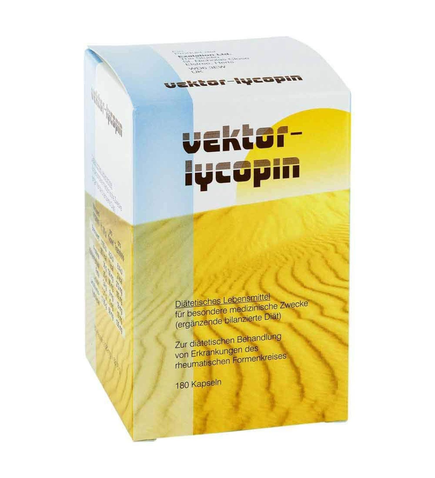 Buy Vector Lycopin Capsules 180 St - Powerful Antioxidant for Health | International Shipping Available - Buy Online on GoSupps.com