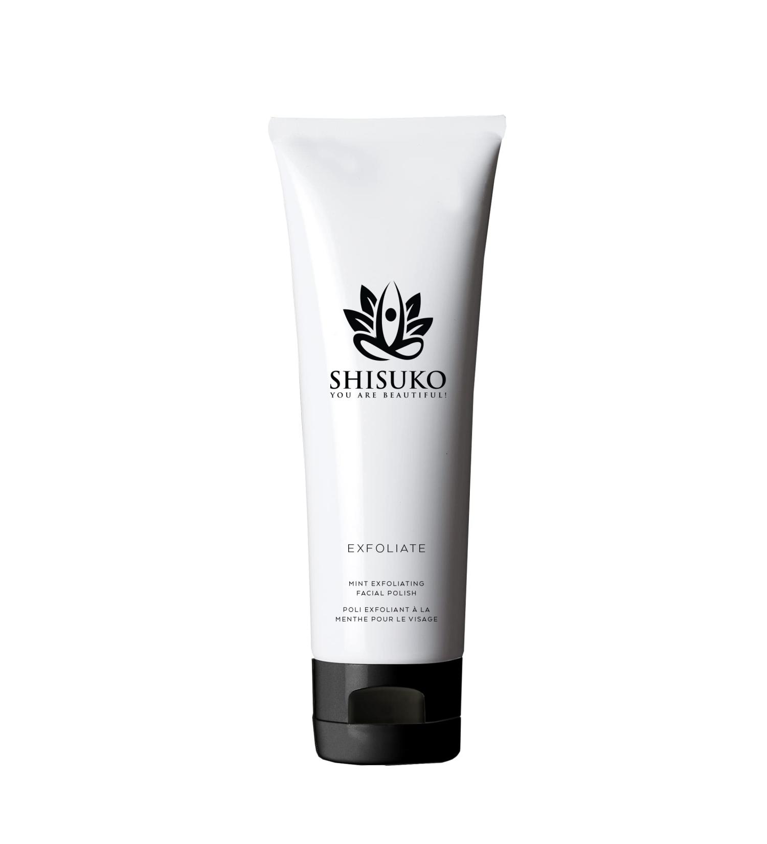 Shisuko Exfoliating Face Polish - Renewed Glow 2-in-1 Gentle Cleanser | Smooth & Brighten | Sugar-Derived Formula - 4 oz - Buy Online on GoSupps.com