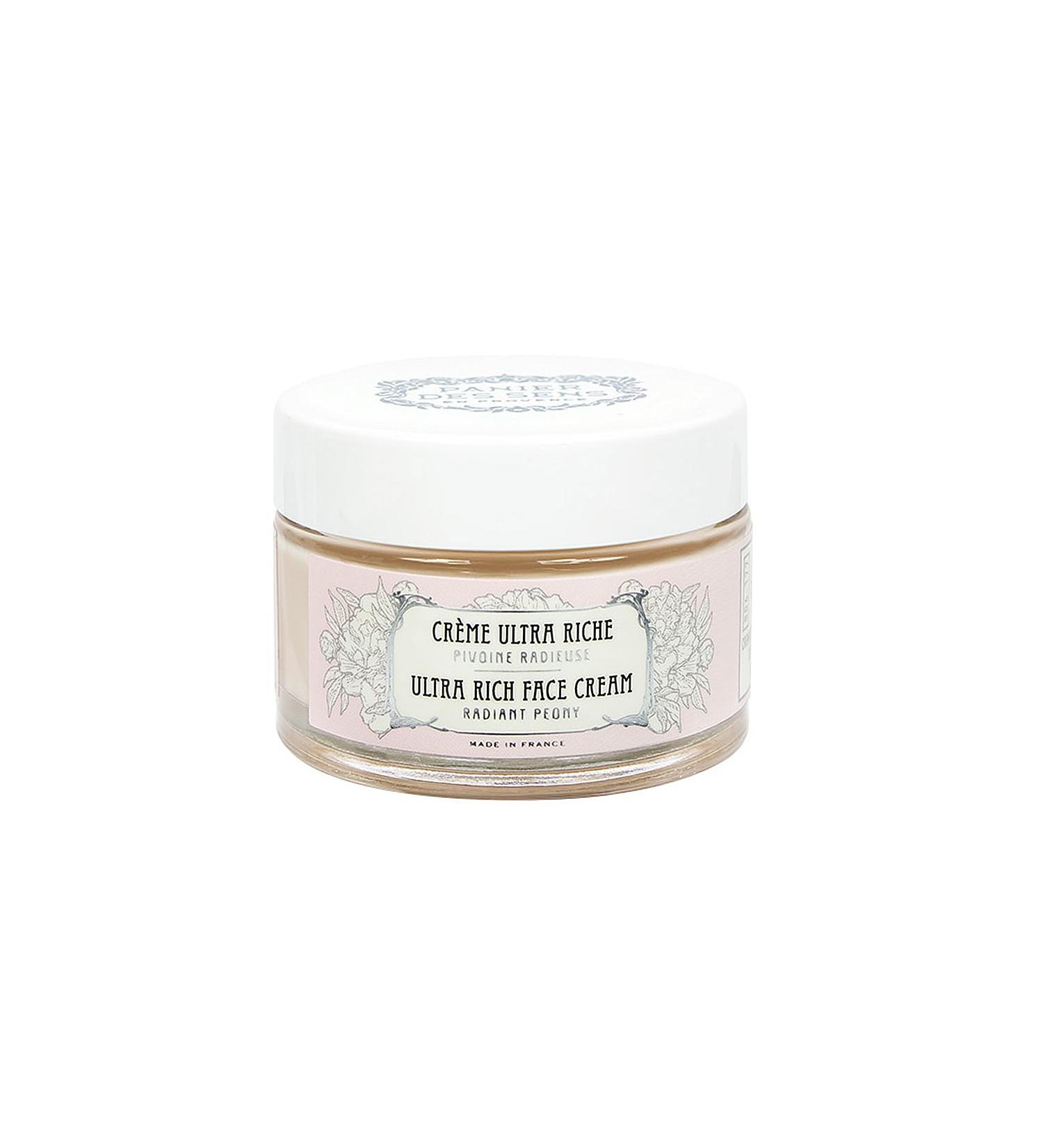 Panier des Sens Ultra Rich Face Cream | Hyaluronic Acid & Peony Extract | 99% Natural Moisturizer for Radiant Skin | Made in France - 1.7 fl oz - Buy Online on GoSupps.com