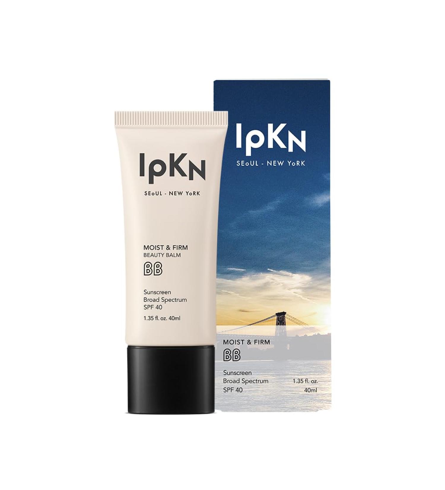 IPKN Moist & Firm BB Cream - Ultra-Hydrating Daily BB Cream with or without SPF40 - Lightweight Non-Greasy Face Base with Antioxidants for Smooth Radiant Skin Light/Medium SPF40 1.35 Fl Oz (Pack of 1) - Buy Online on GoSupps.com