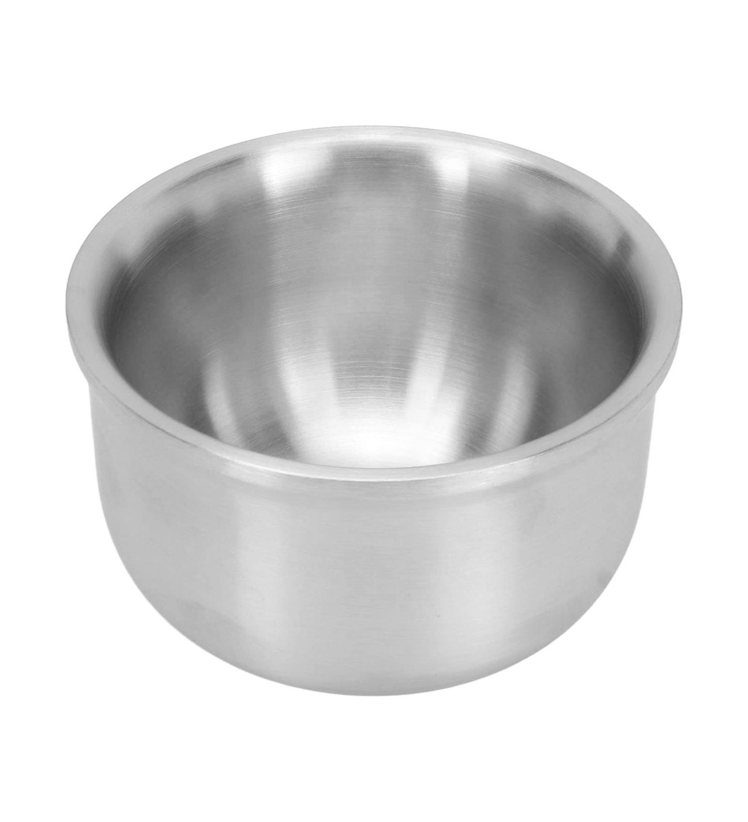 Professional Shaving Foam Mug - Portable Stainless Steel Shaving Bowl for Home & Travel - Buy Online on GoSupps.com