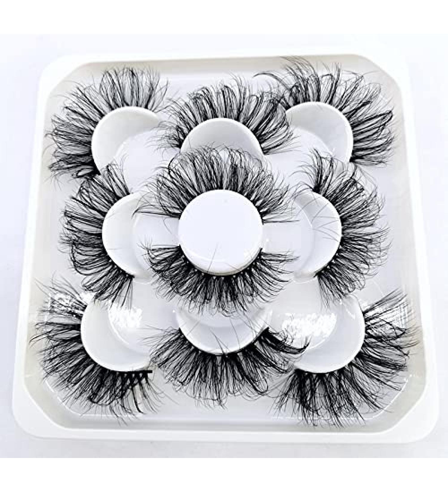Buy HBZGTLAD 3D Mink Lashes - 25mm Natural False Eyelashes Bulk Pack | Short Wholesale Faux Mink Lashes - Buy Online on GoSupps.com