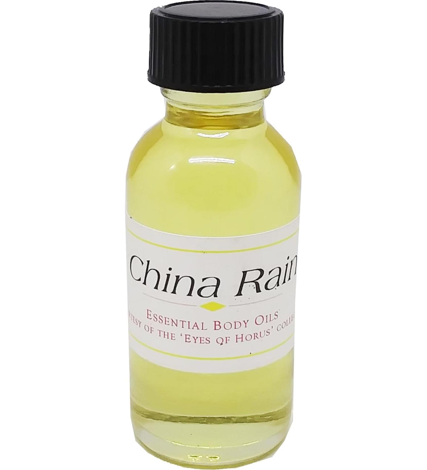 China Rain Scented Body Oil Fragrance Regular Cap - Yellow - 1 oz. - ID#30270 1 Fl Oz (Pack of 1)