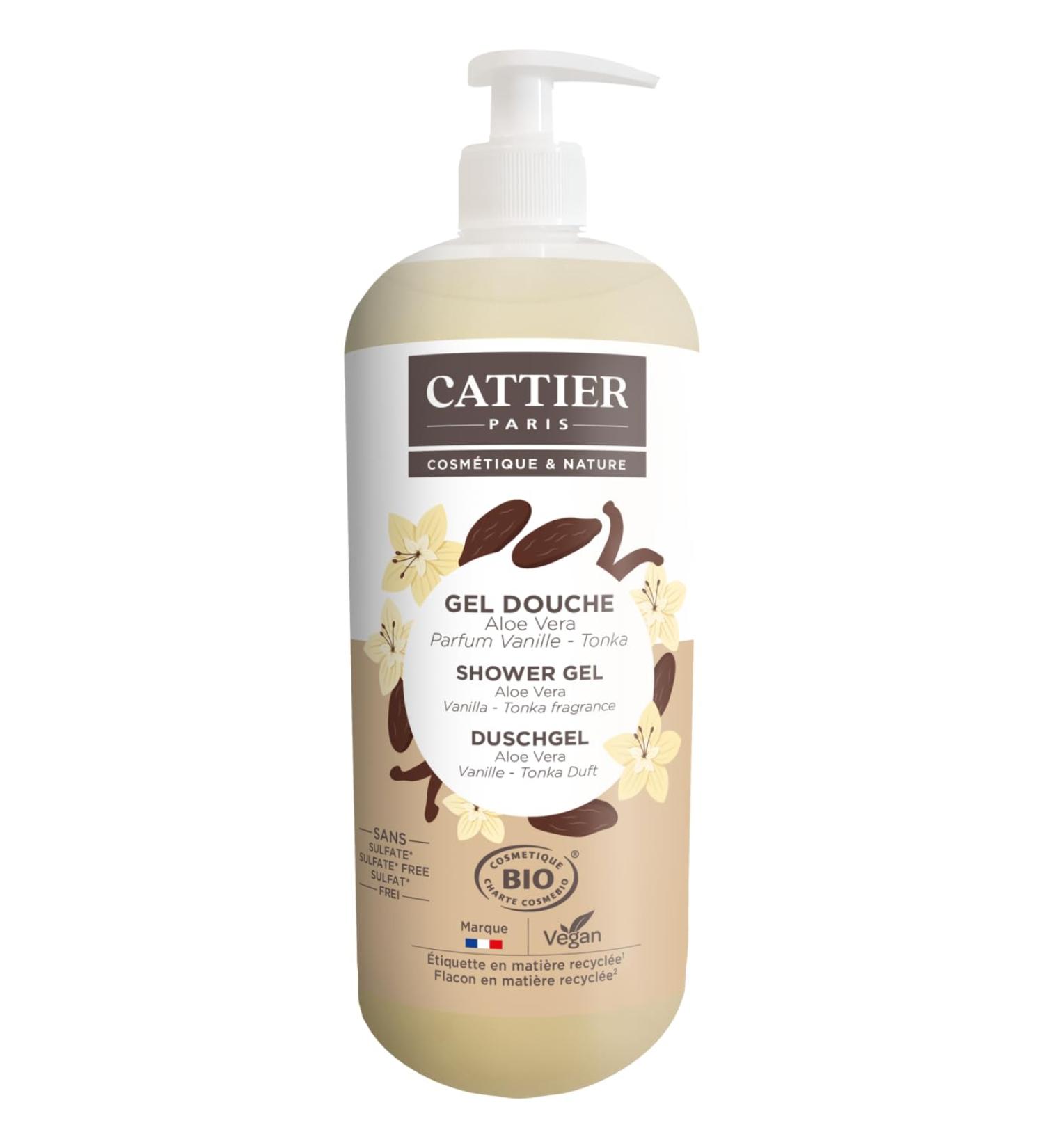 CATTIER PARIS Shower Gel Vanilla Tonka Aloe Vera Soap and sulphatefree sulphatefree surfactants shower gel gently cleanses the skin and helps maintain the skins natural balance - Buy Online on GoSupps.com