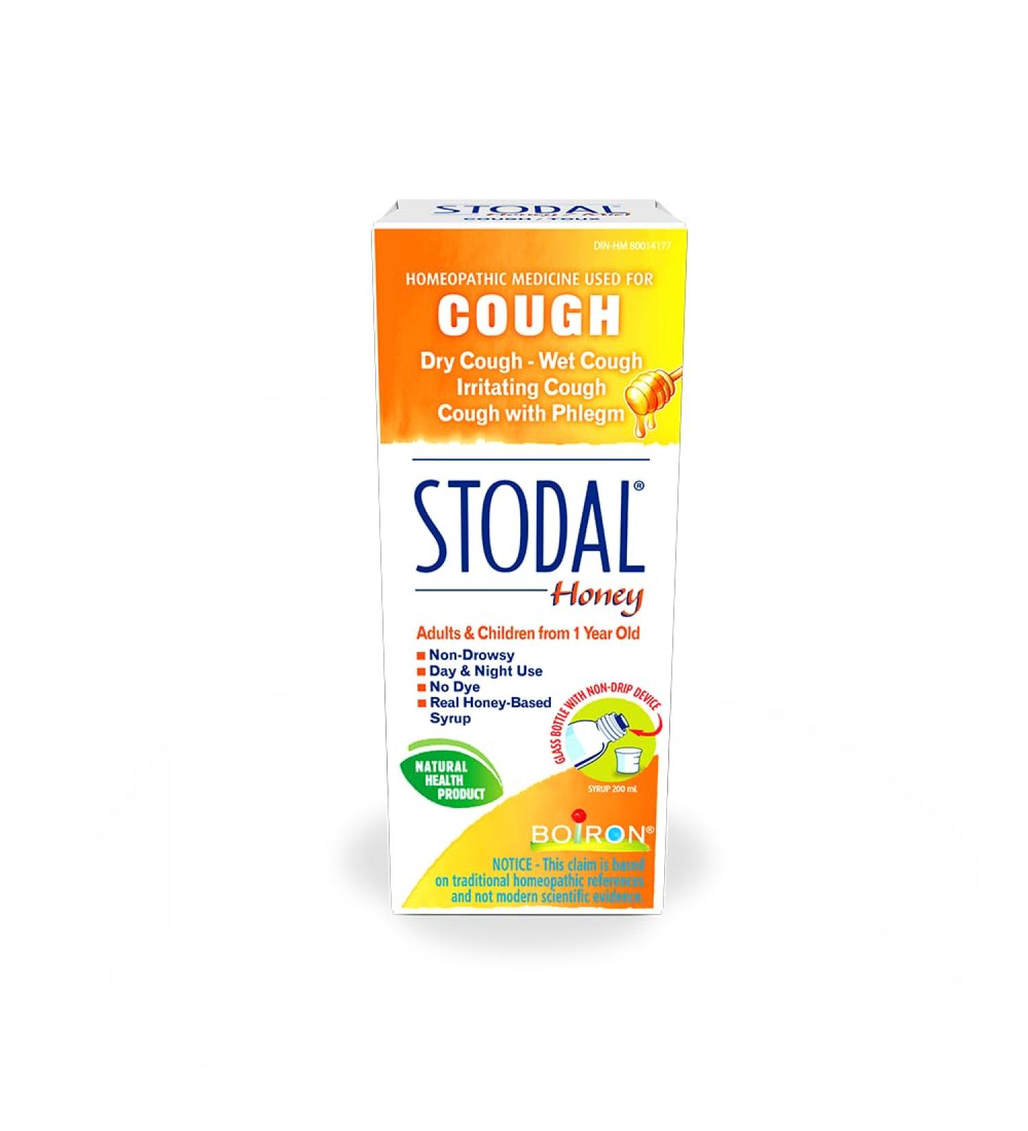 Boiron Stodal Adult Honey Cough Syrup 200ml Cough syrup for Dry Cough & Wet Cough. Format :200ml - Buy Online on GoSupps.com