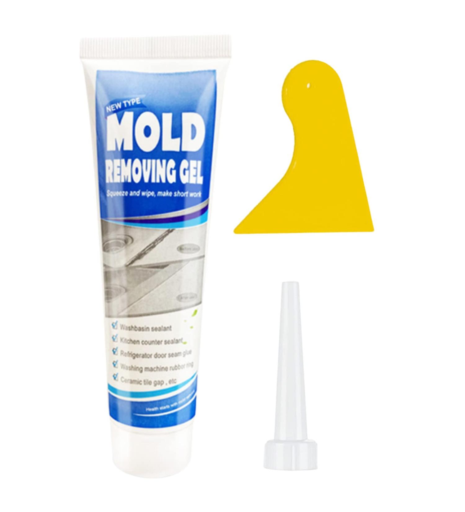 Gel Mould Remover 90g Mould Household Magic Gel Wall Cleaner Mould Household Gel Black Mould Remover Extreme for Bathroom Toilet Washing Machine Seal Kitchen Sink Grout Tile Corner (1) - Buy Online on GoSupps.com