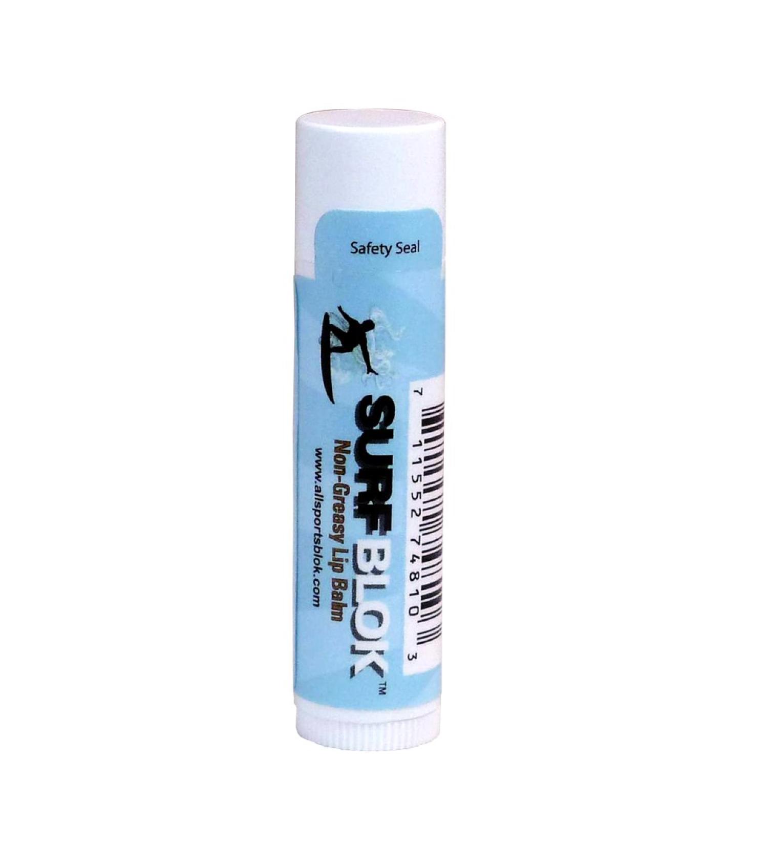 Surf Blok SPF 15 Moisturizing Lipbalm - 1 Tube - Wind & Sun Screen Lip Protection & Treatment - Lip Balm for Chapped Lips