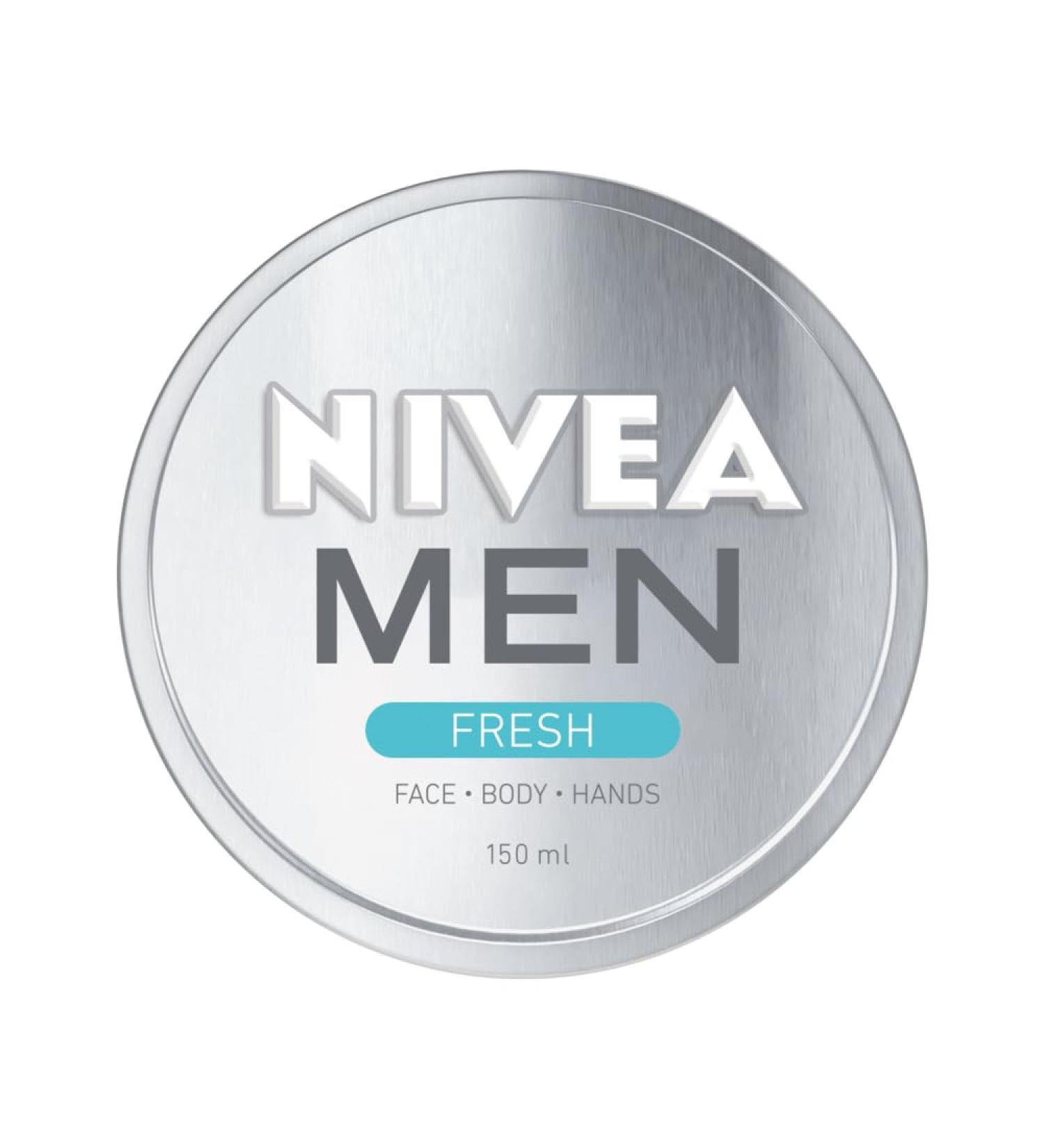 NIVEA MEN FRESH Gel (75 ml) Refreshing All-Purpose Moisturising Cream Ultralight Men's Moisturiser Gel Moisturiser for Men with 100% Natural Watermint