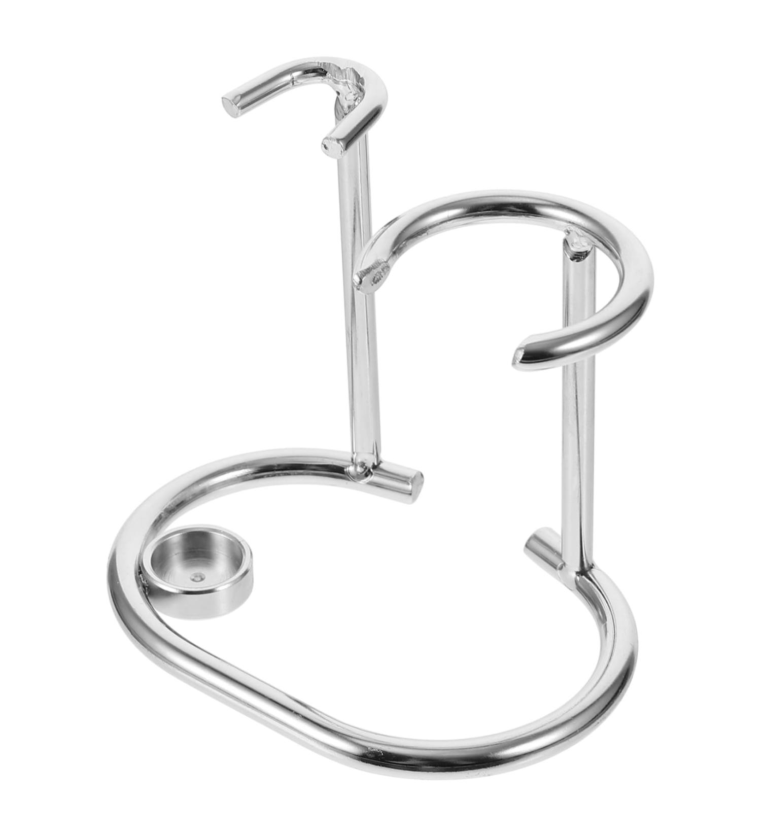 Minkissy Razor Holder Stand | Shaving Brushes & Bowl Rack | Durable Wood & Alloy Shaving Stand - Buy Online on GoSupps.com