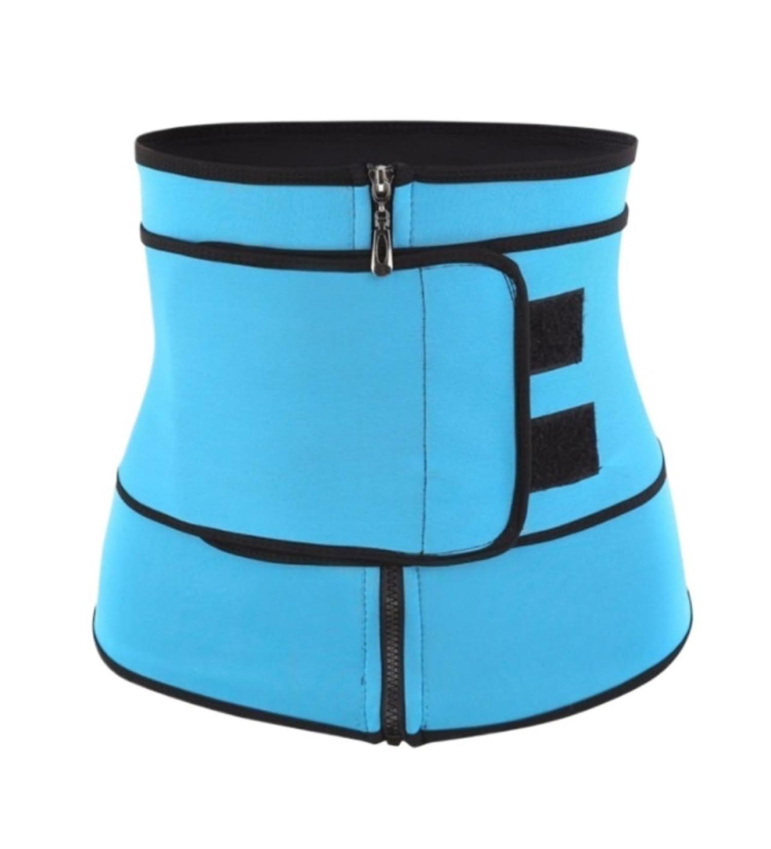 HKDYWTNB Back Brace Lumbar Support Shapewear Compression Invisible Body Shaper Waist Cincher Trainer Corset Tummy Waist Belt Small Blue - Buy Online on GoSupps.com