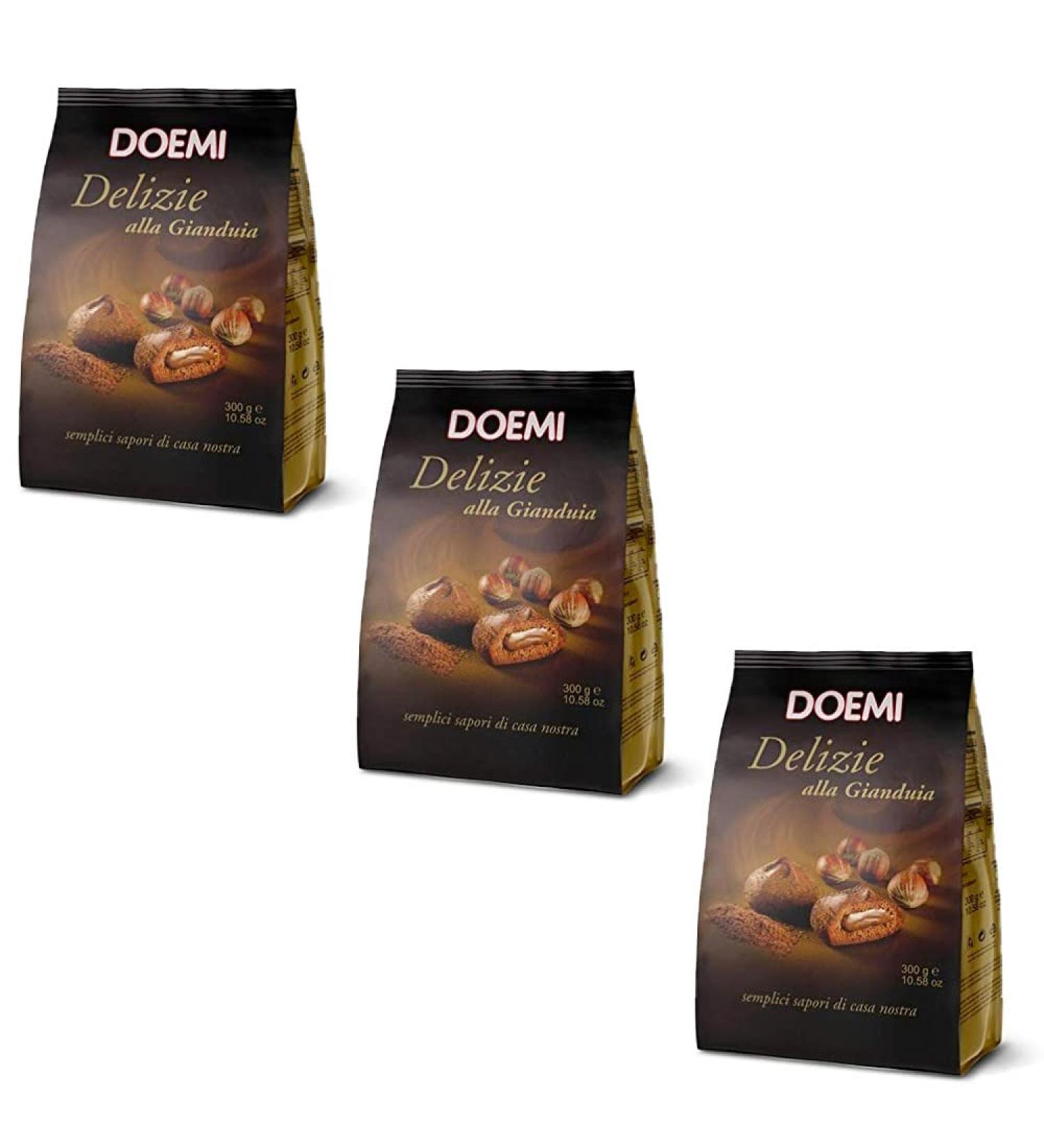 Doemi Doemi Delizia Gianduia 300 g Set of 3 Biscuits Filled with Gianduia Cream