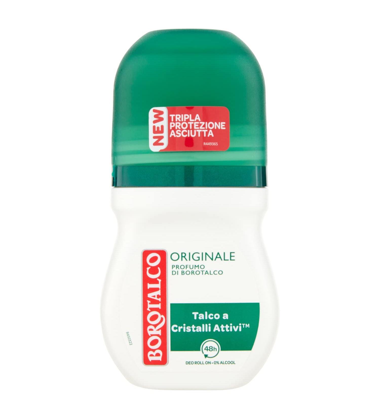 Borotalco: Deo Roll On "Original Microtalc" 50 ml (1.69 fl.oz) pack of 2 - Buy Online on GoSupps.com