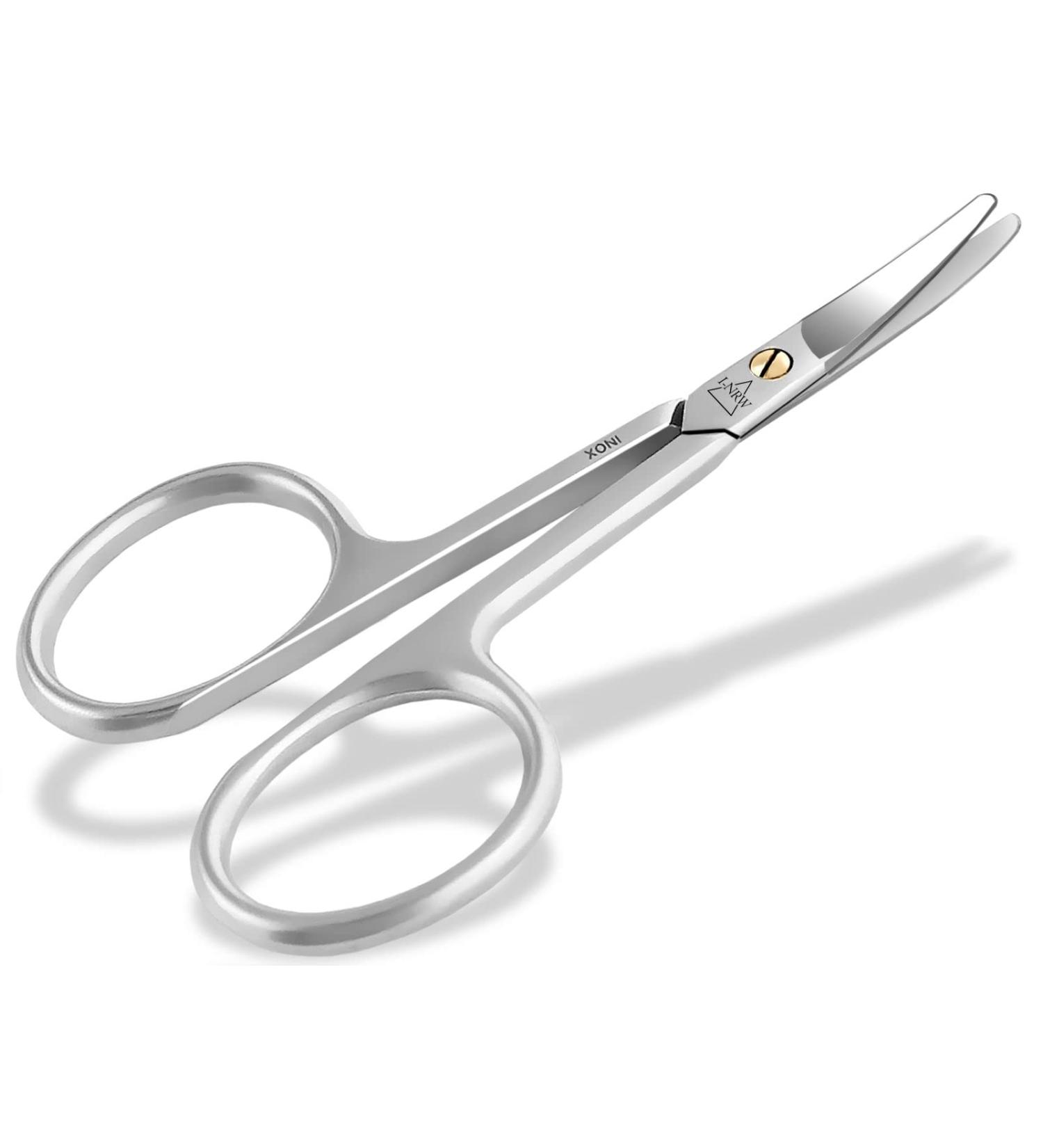 Professional Stainless Steel Nail Scissors - Rounded Tips Extra Sharp & Curved - 8 cm Pedicure Manicure Tool for Precision Cutting - Buy Online on GoSupps.com