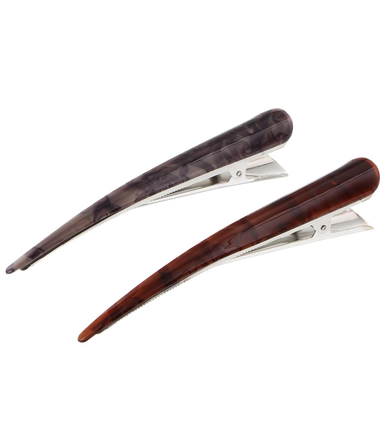 Frcolor Large Duck Teeth Bows Hair Clips - Set of 2 Classic Crocodile Duck Bill Clips for Chic Styling - Buy Online on GoSupps.com