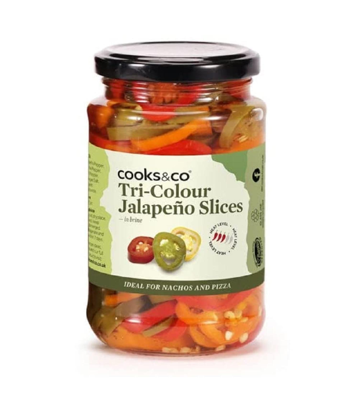 Cooks & Co Tri-Colour Jalapeno Slices 290 g