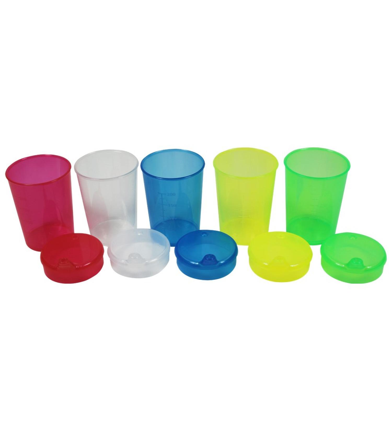 ArvoMed 5-Pack Sippy Cups with Lids - Medium Opening (8x4) for Easy Drinking | Perfect for Kids | International Shipping Available - Buy Online on GoSupps.com