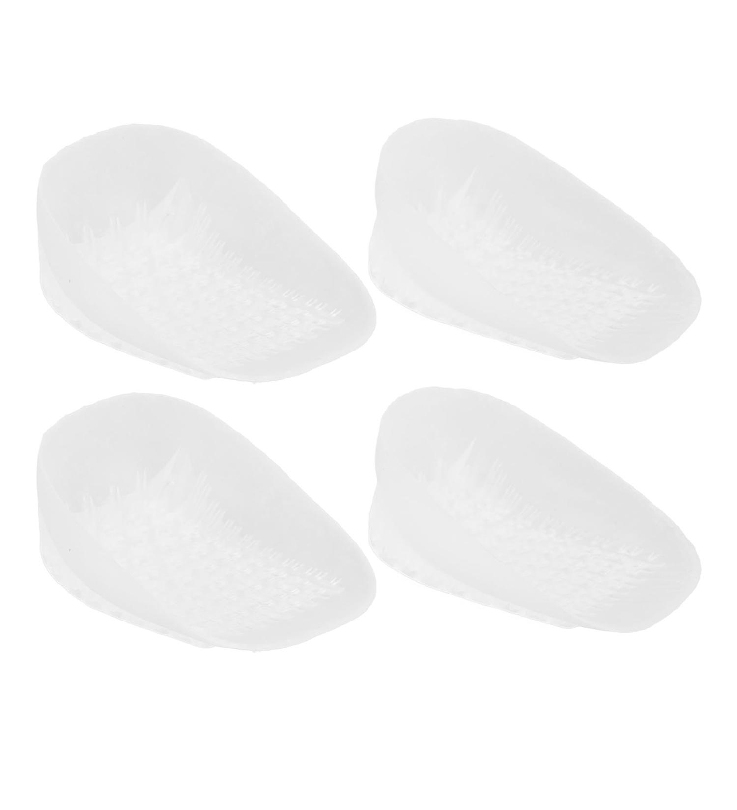 2 Pair Gel Silicone Heel Cups - Heavy Duty Gel Inserts for Achilles Tendonitis & Bone Spurs Relief - Cushioned Heel Lifts for Men & Women - Shock Absorption Support - Buy Online on GoSupps.com