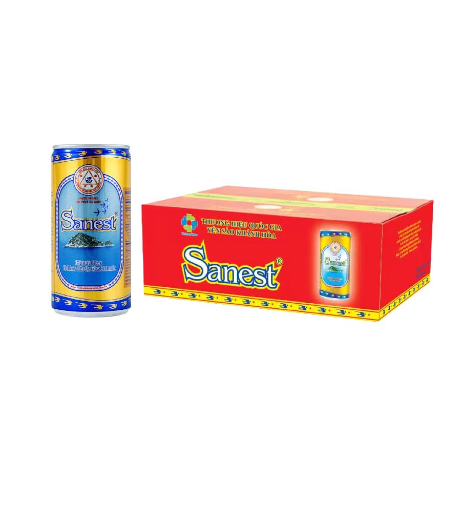 Khanh Hoa Sanest - Natural Edible Bird's Nest Drink Beverage - Vietnamese Traditional Drink - Refreshing Healthy Protein Nutritional Drink - 190 ml Each can (Pack 30) Bird's Nest Pack 30 - Buy Online on GoSupps.com