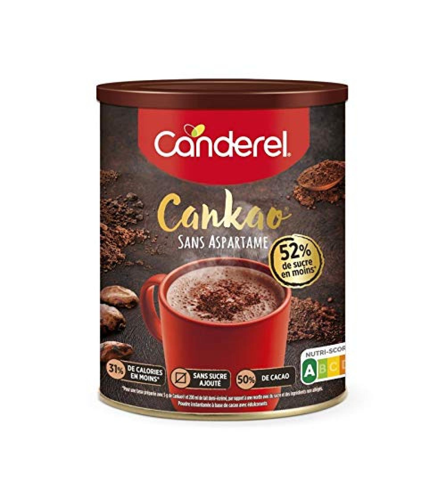 CANDEREL - Can'Kao Poudre Chocolat e Instantan e 250G - Lot De 3