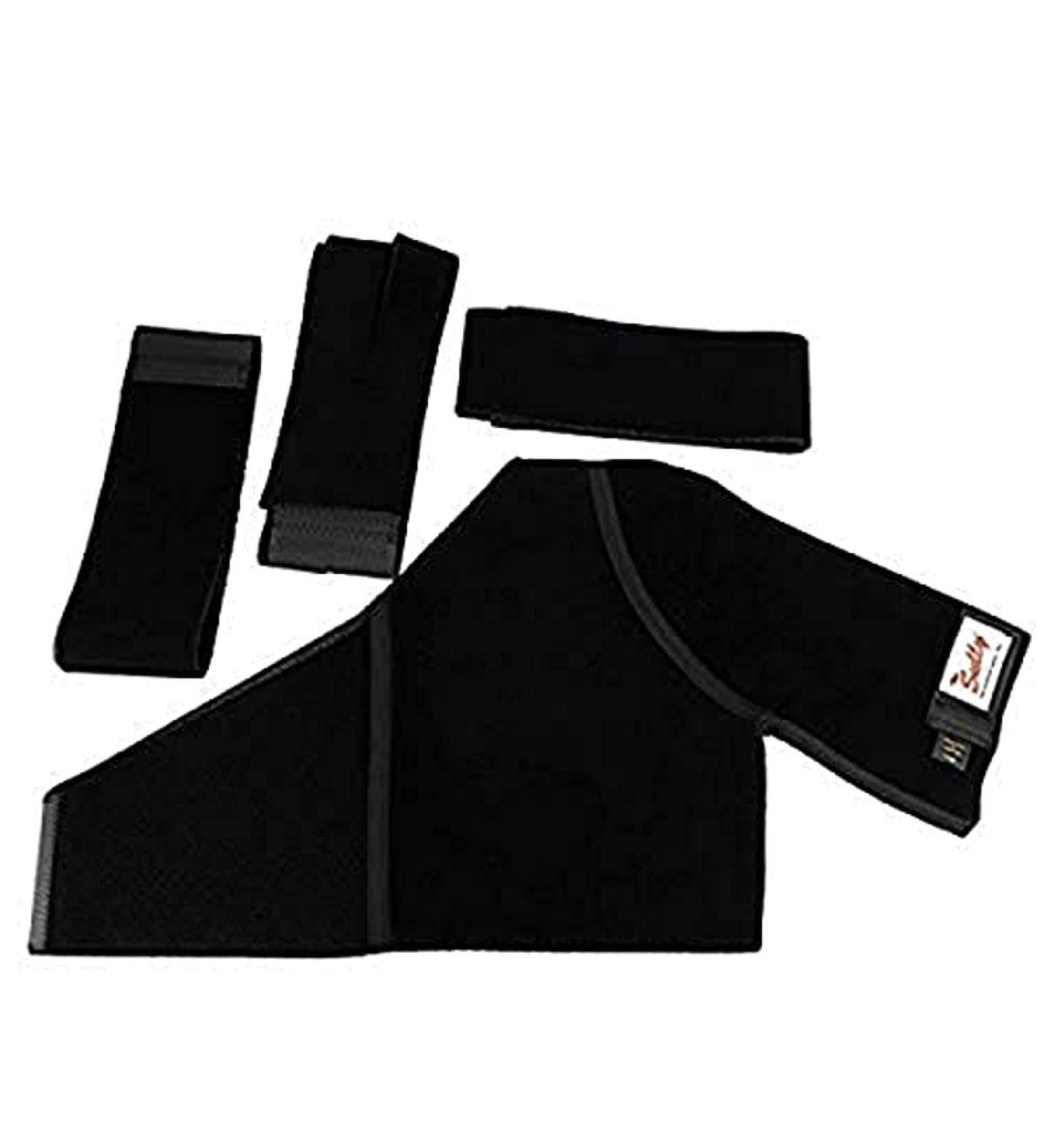 DonJoy Sully Shoulder Support - Black - Size Large | Orthopedic Brace for Shoulder Pain Relief - Buy Online on GoSupps.com