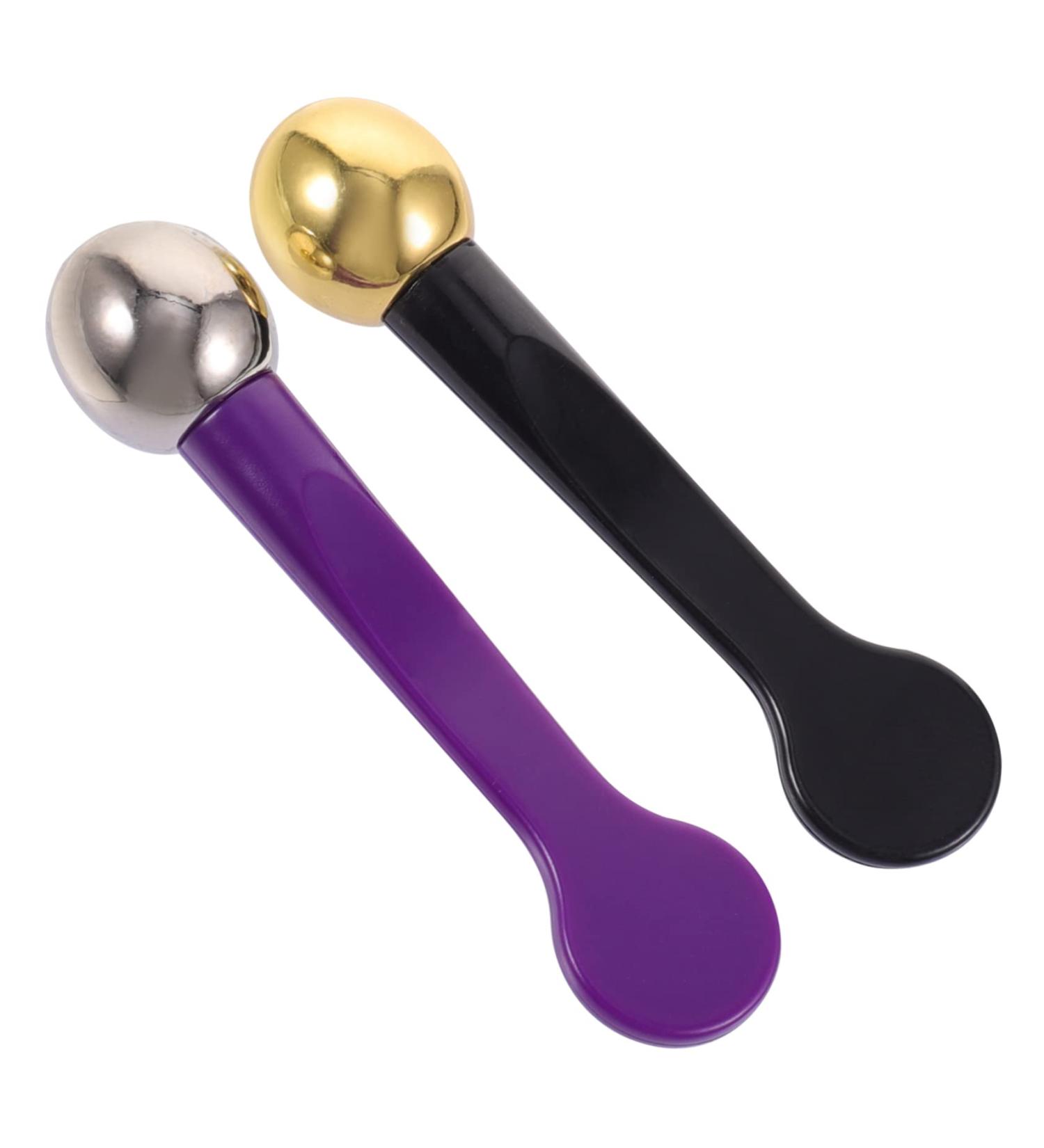 Angoily Cuill res Applicatrices Contour des Yeux 2 Pi ces Alliage de Zinc Petit Format Massage Yeux Usage Quotidien Soins Visage Voyage - Buy Online on GoSupps.com