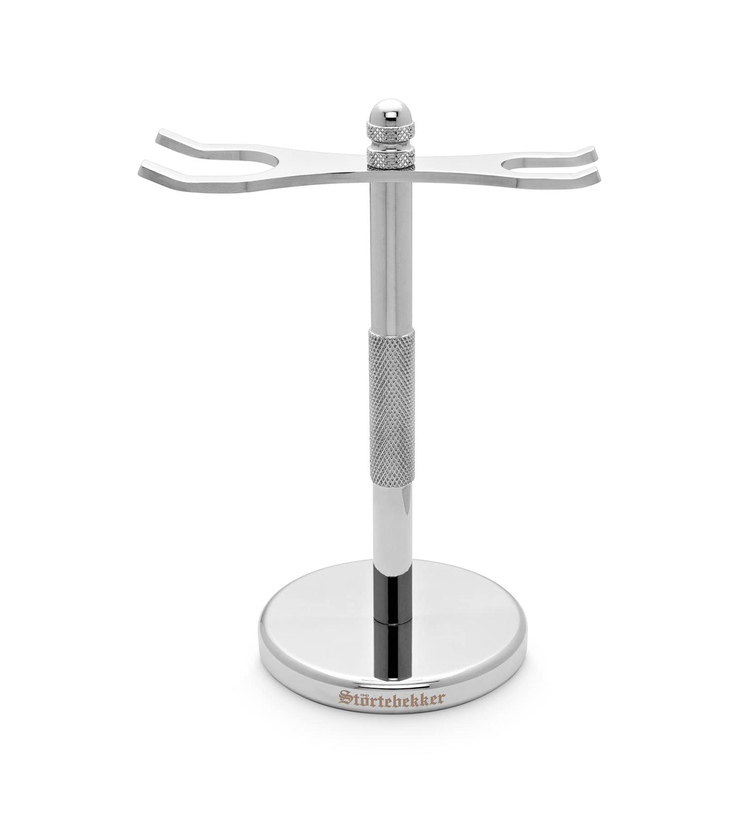 St rtebekker Premium Stainless Steel Shaving Stand | High-Quality Shaving Accessories | Non-Slip Bathroom Essential | Perfect Gift for Men - Buy Online on GoSupps.com
