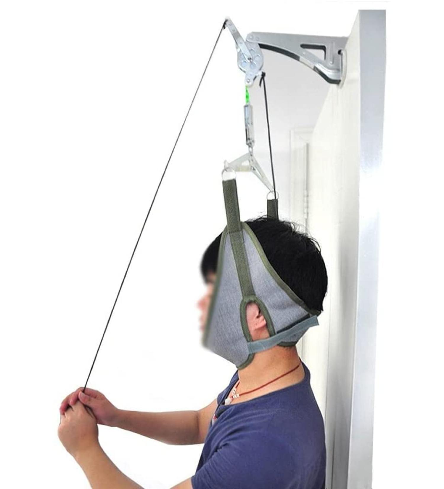 Over The Door Posture Corrector Cervical Traction Over The Door Cervical Traction Device Set Unit Cervical Traction Medical Household Stretcher for Neck Pain Relief Cervical Neck Traction Device - Buy Online on GoSupps.com