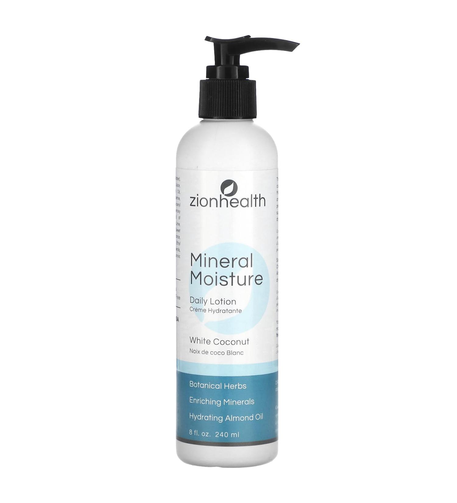 Zion Health Adama Minerals Moisture Intense Daily Lotion White Coconut - 8 Oz